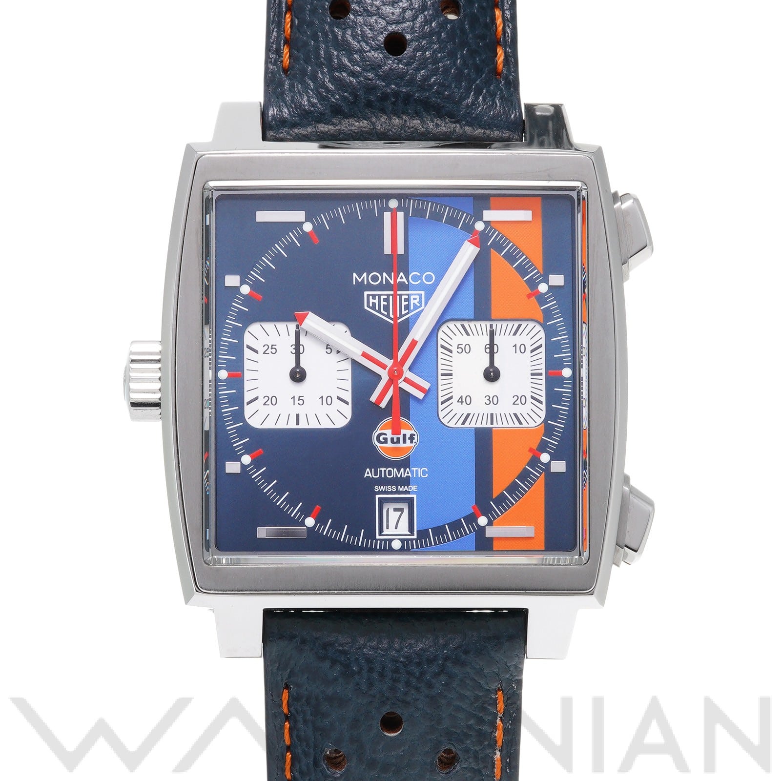 モナコ キャリバー11 クロノグラフ ガルフ CAW211R.FC6401 ブルー タグホイヤー TAG HEUER メンズ 【中古】