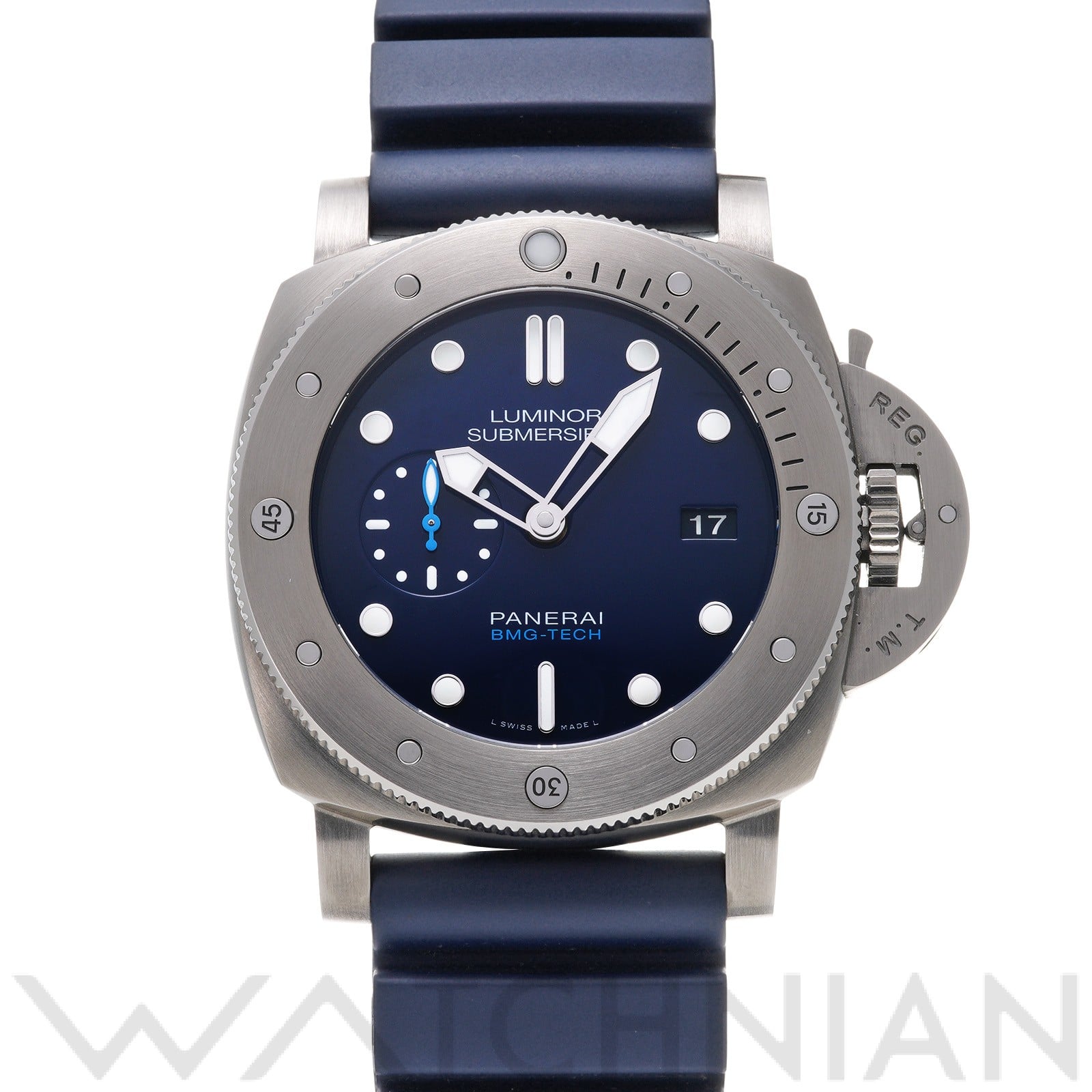 ルミノール 1950 サブマーシブル BMG-TECH 3デイズ PAM00692 T番(2017年製造) ブルー パネライ OFFICINE PANERAI メンズ 【中古】