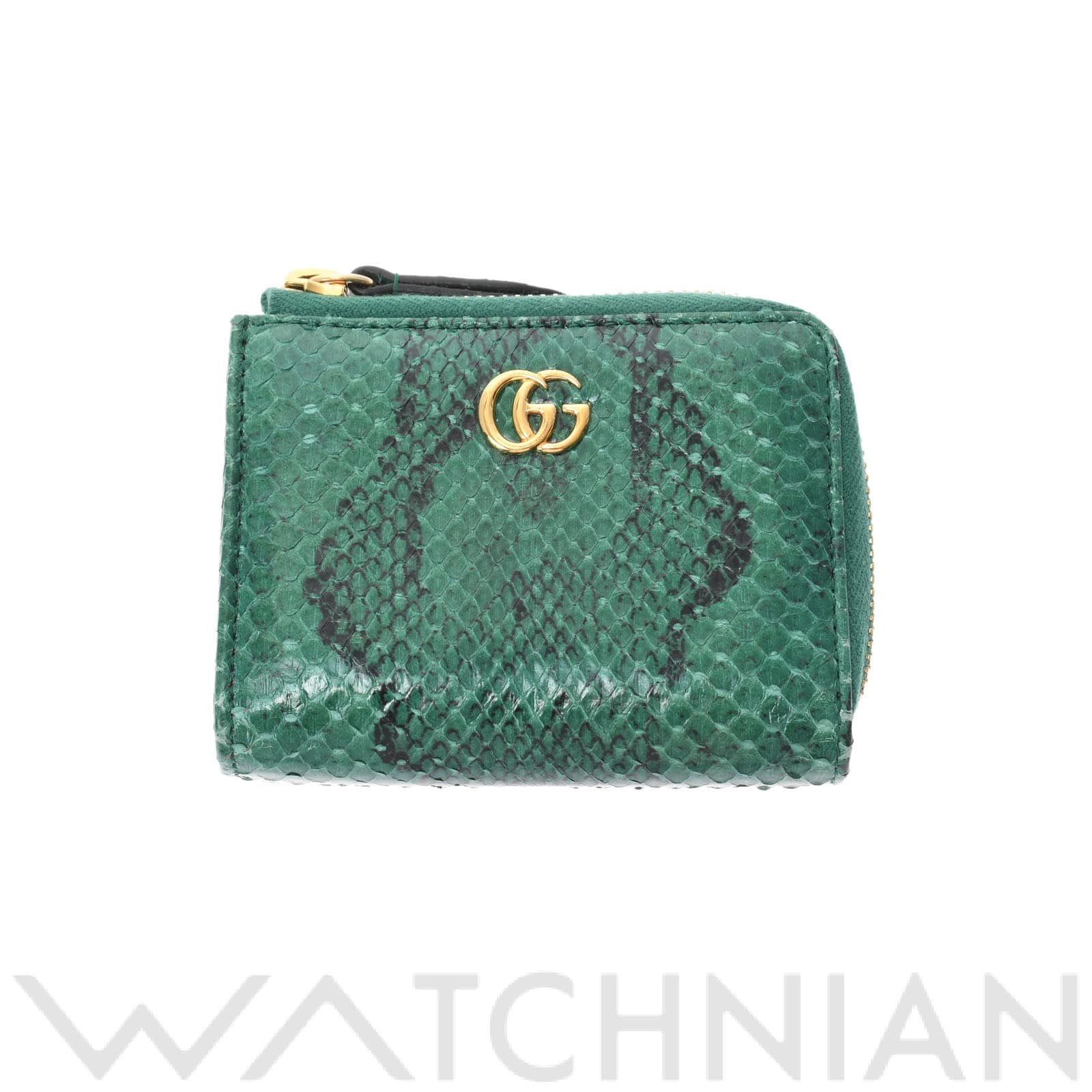 グッチ / GUCCI ジップアラウンドウォレット グリーン 644406 パイソン レディース 財布 【未使用】【purse】:  ブランド財布・小物｜WATCHNIAN(ウォッチニアン)公式通販/旧一風騎士