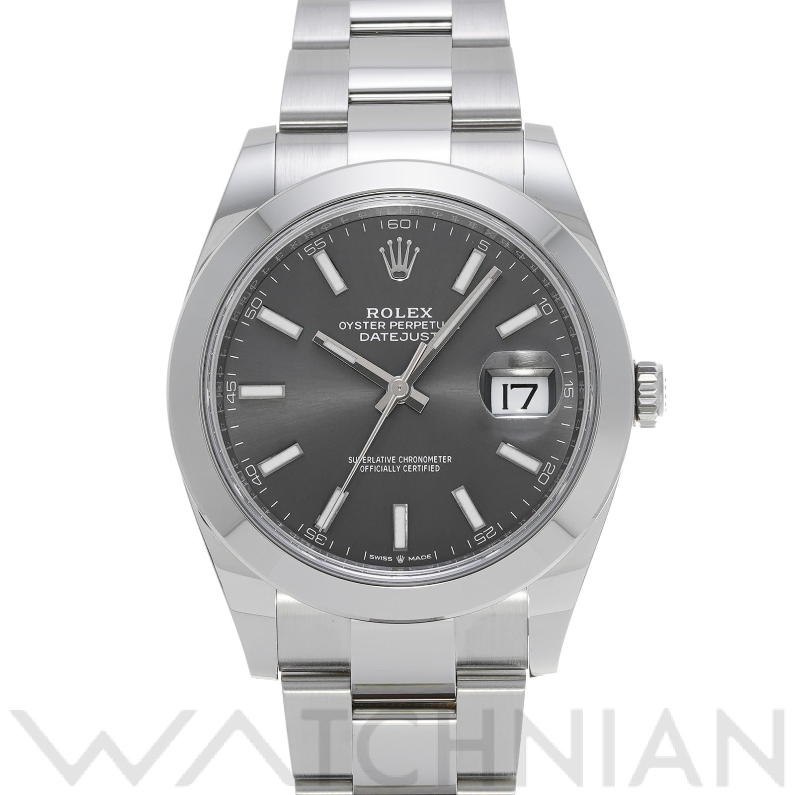 デイトジャスト 41 126300 ランダムシリアル スレート ロレックス ROLEX メンズ 【中古】