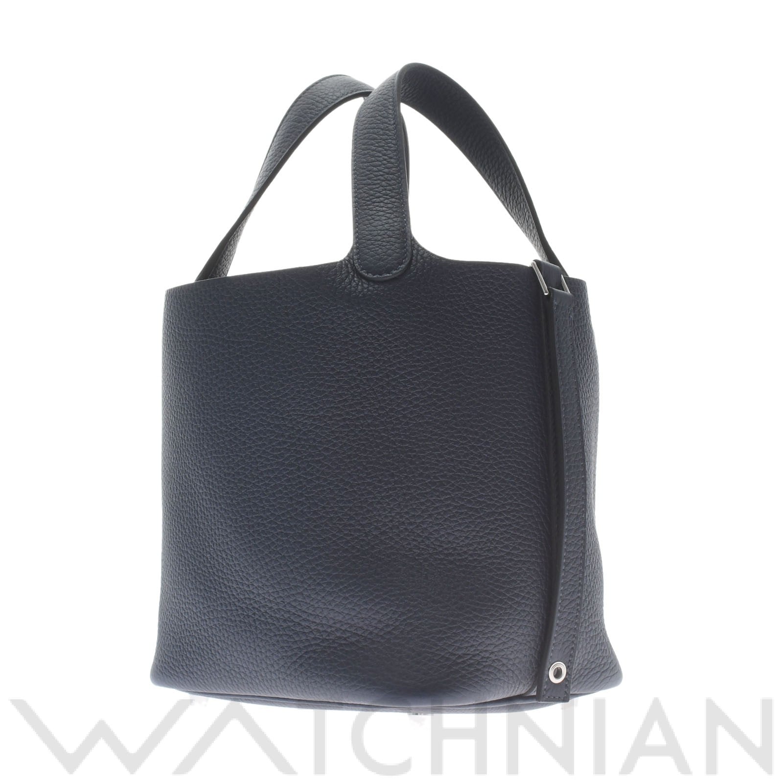 ピコタン ロック PM ブルーニュイ/パラジウム金具 トリヨンクレマンス HERMES エルメス レディース 【新品】