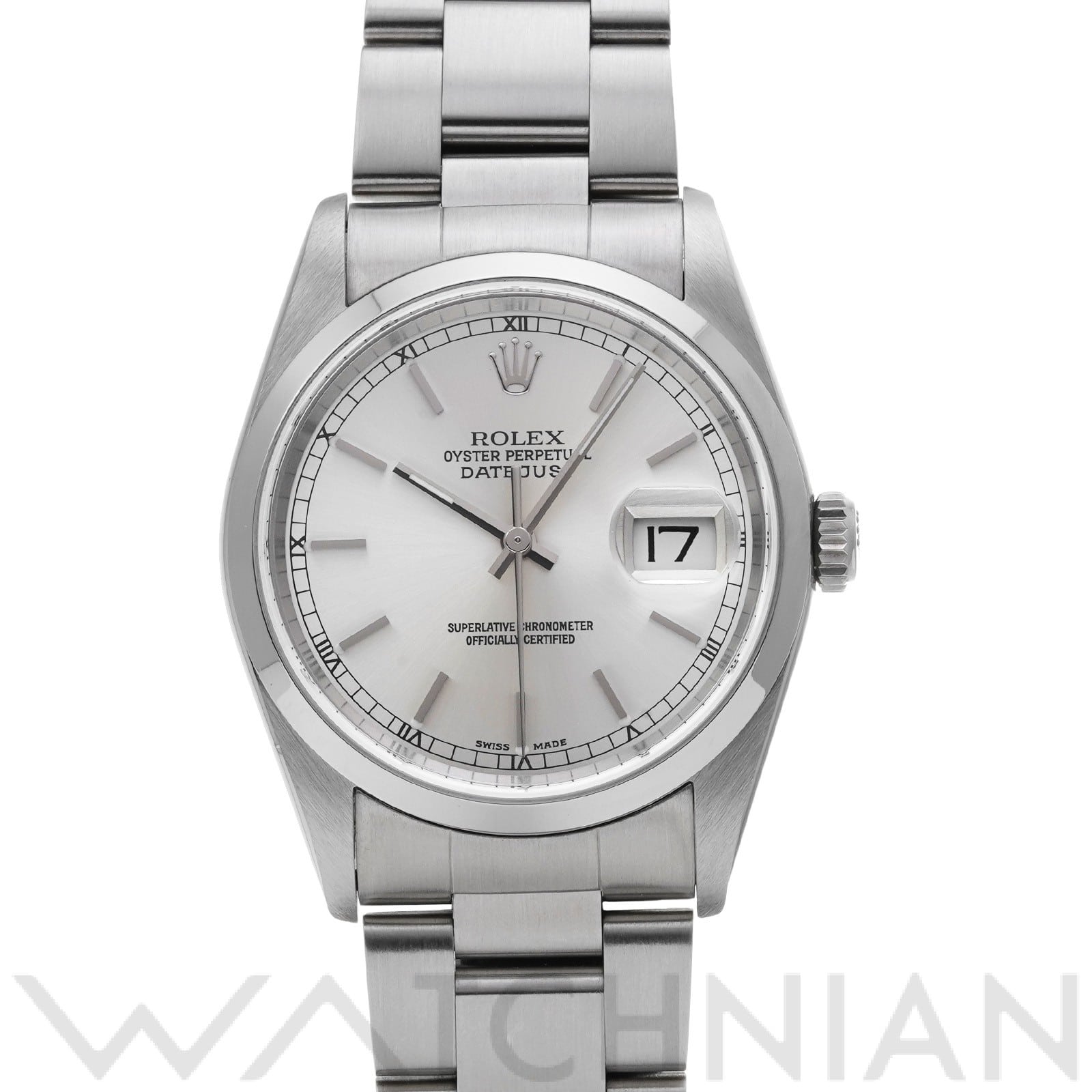 ロレックス デイトジャスト 16200 シルバー メンズ 時計 【中古】【wristwatch】