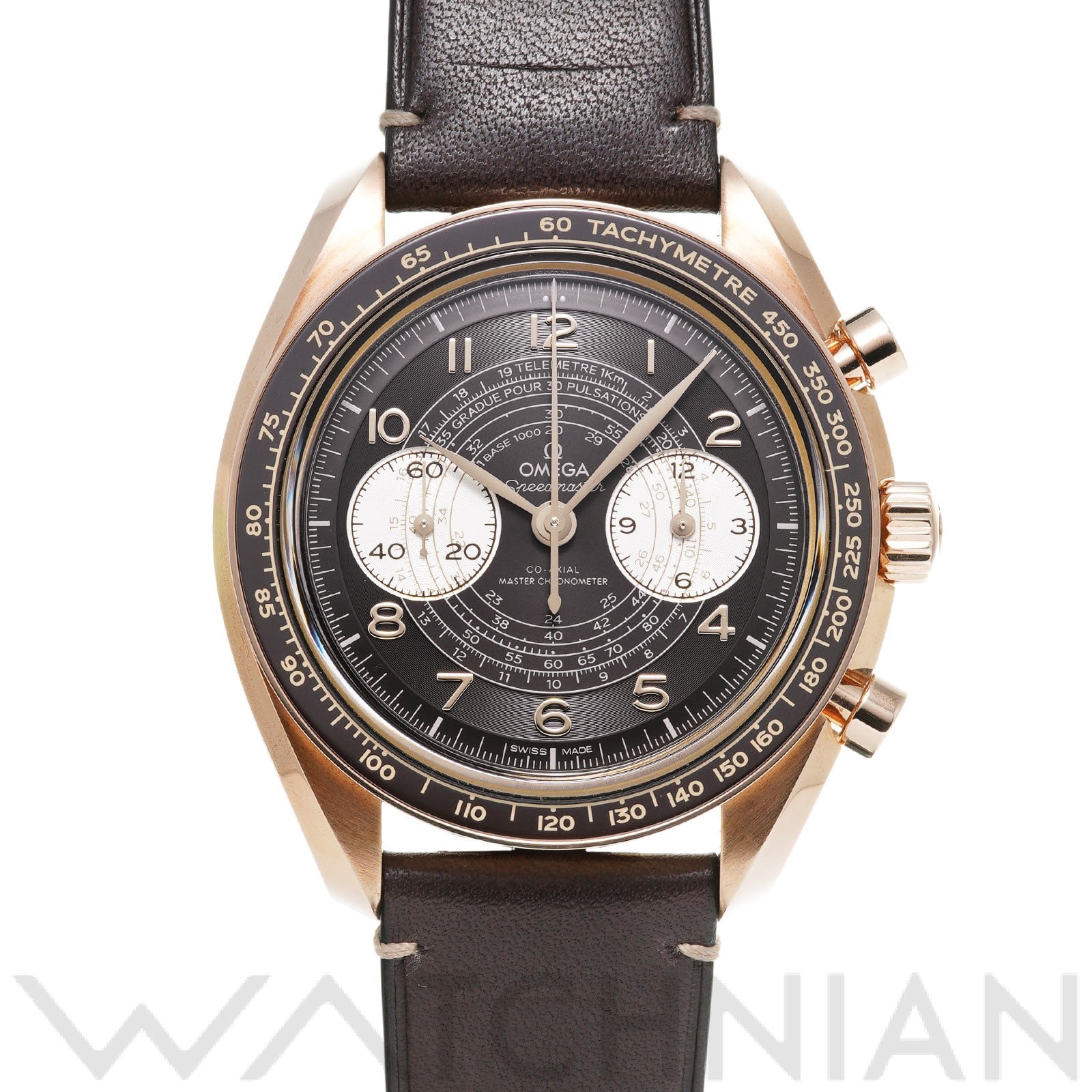 スピードマスター クロノスコープ コーアクシャル マスタークロノメーター 329.92.43.51.10.001 ブロンズ/シルバー オメガ OMEGA メンズ 【中古】