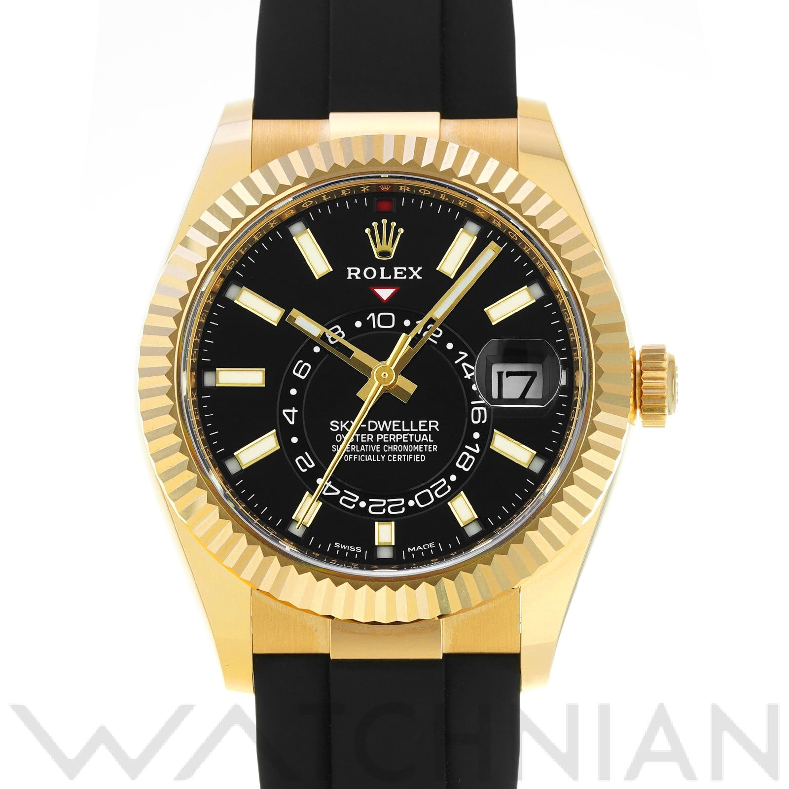 スカイドゥエラー 326238 ランダムシリアル ブライトブラック ロレックス ROLEX メンズ 【中古】