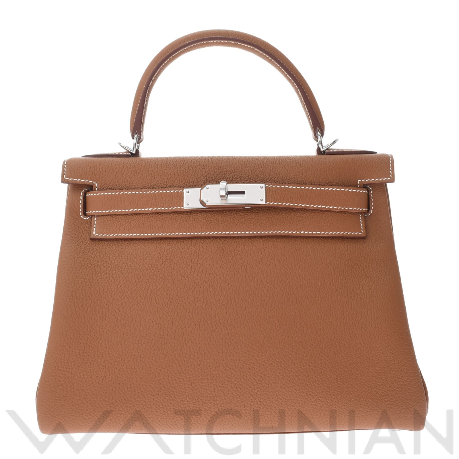 エルメス / HERMES ケリー28 内縫い 2WAY ゴールド/パラジウム金具 トゴ レディース バッグ 【未使用】【bag】