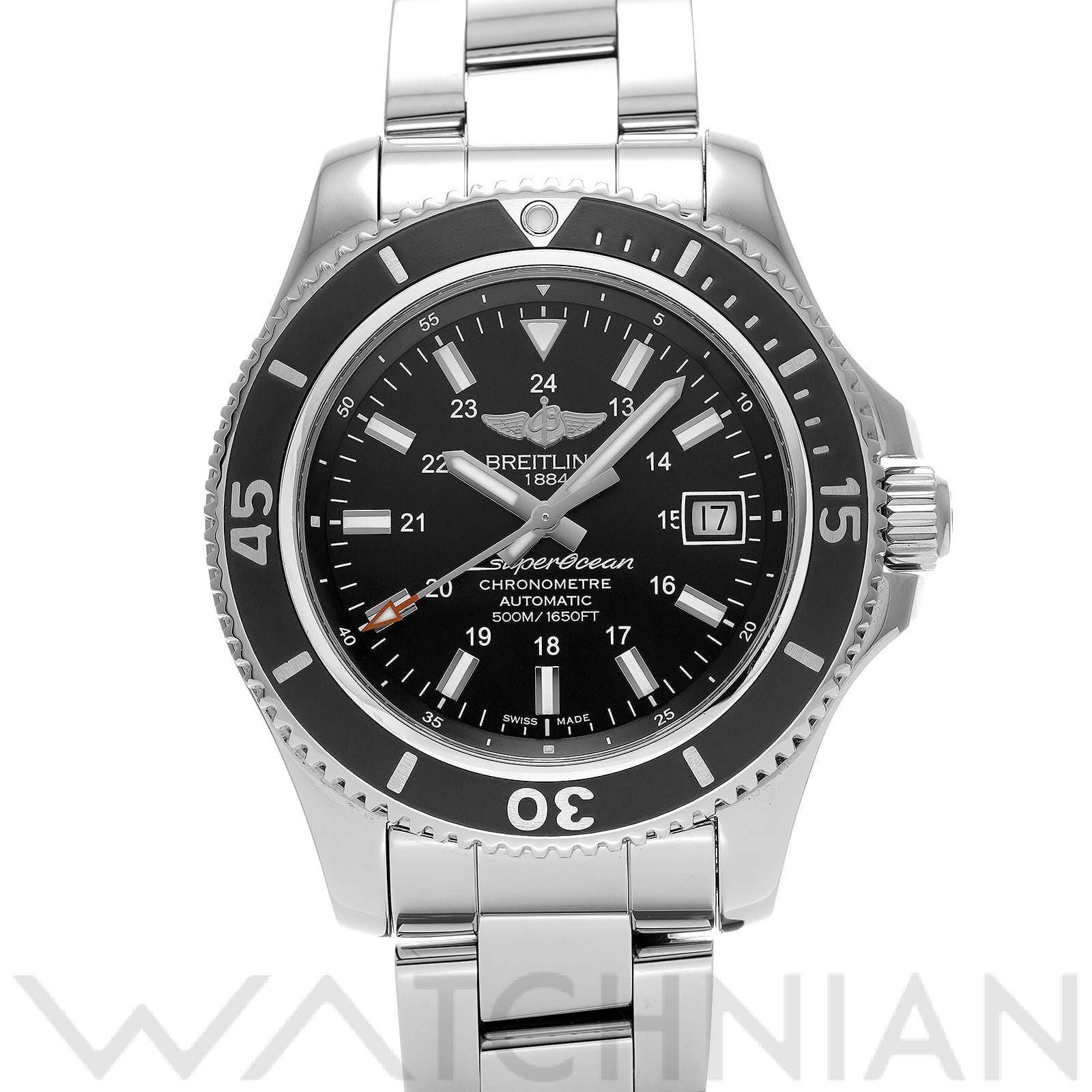 ブライトリング / BREITLING スーパーオーシャン II 42 A17365C9/BF71 ブラック メンズ 時計 【中古】【wristwatch】