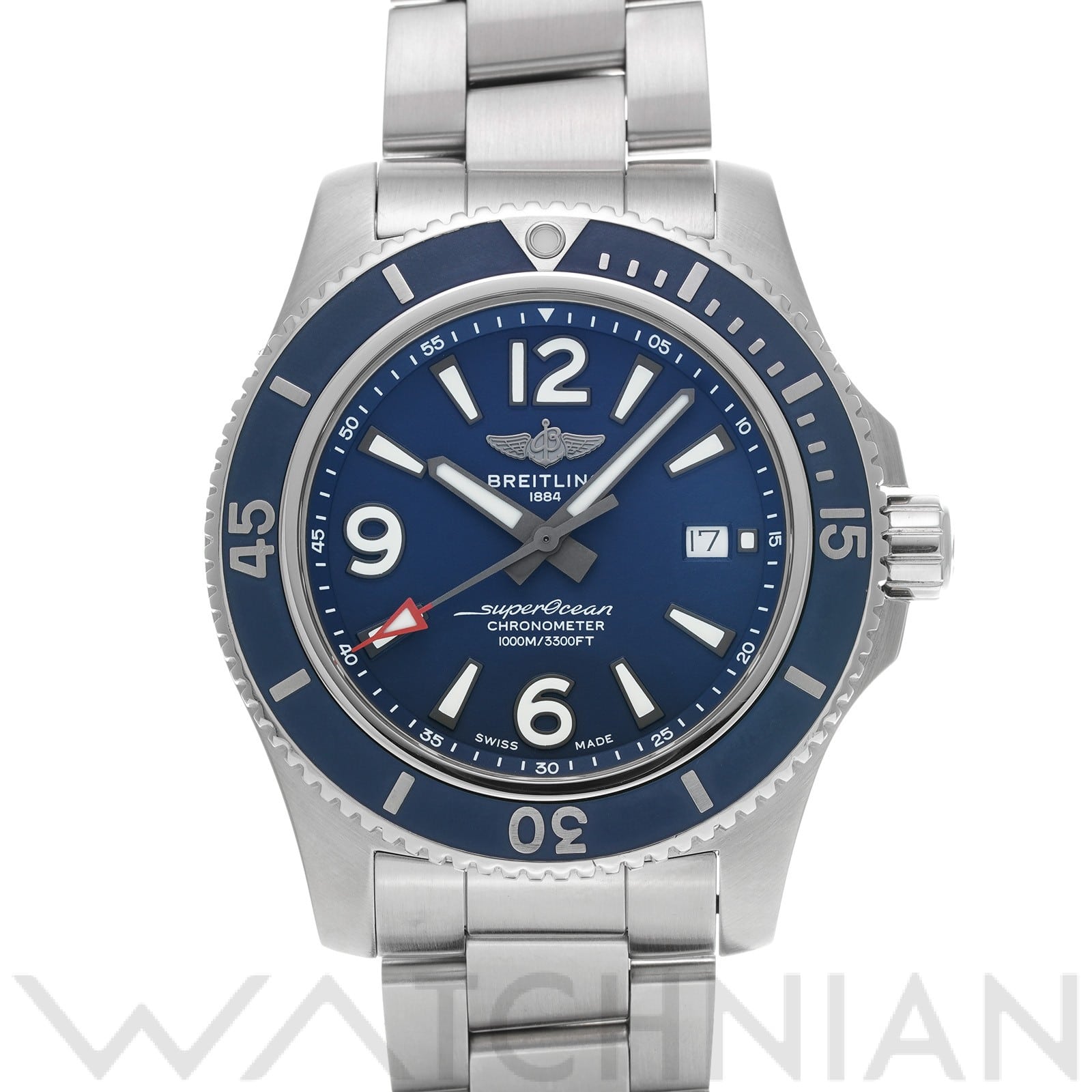 ブライトリング / BREITLING スーパーオーシャン II オートマチック 44 A17367D81C1A1 ブルー メンズ 時計 【中古】【wristwatch】