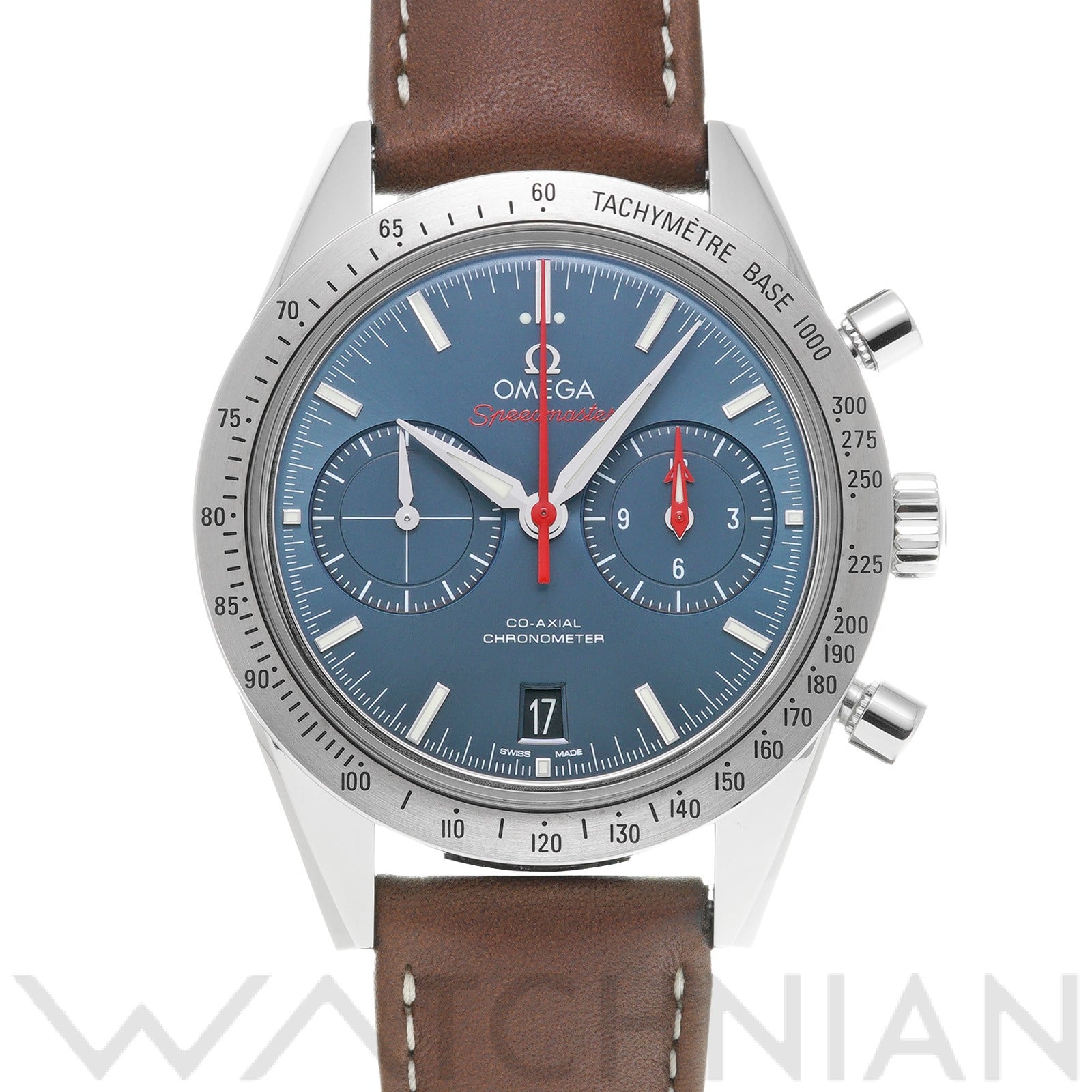 スピードマスター '57 コーアクシャル 331.12.42.51.03.001 ブルー オメガ OMEGA メンズ 【中古】