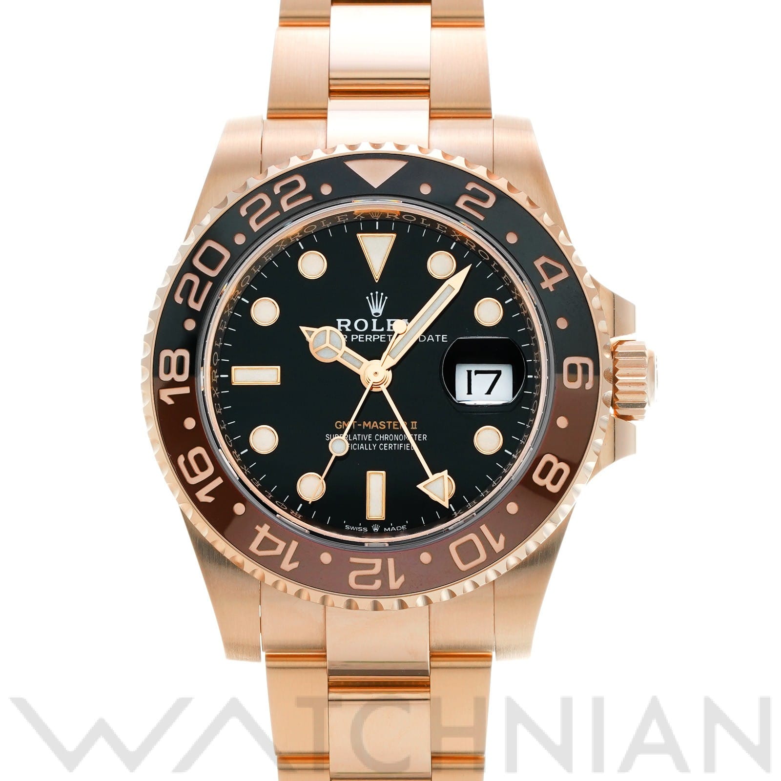 GMTマスターII 126715CHNR ランダムシリアル ブラック ロレックス ROLEX メンズ 【中古】