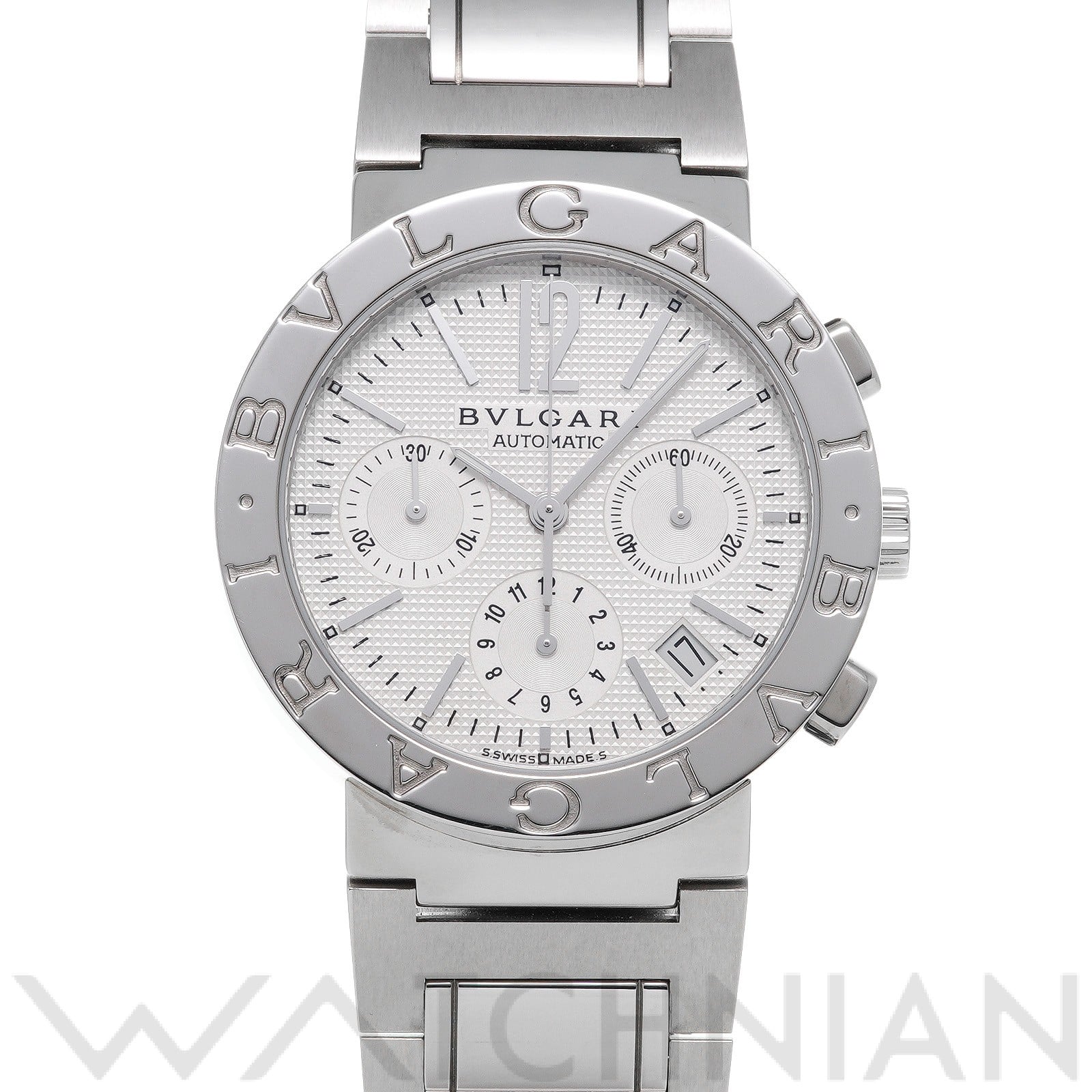 ブルガリ / BVLGARI ブルガリブルガリ クロノグラフ BB38SSCH シルバー メンズ 時計 【中古】【wristwatch】