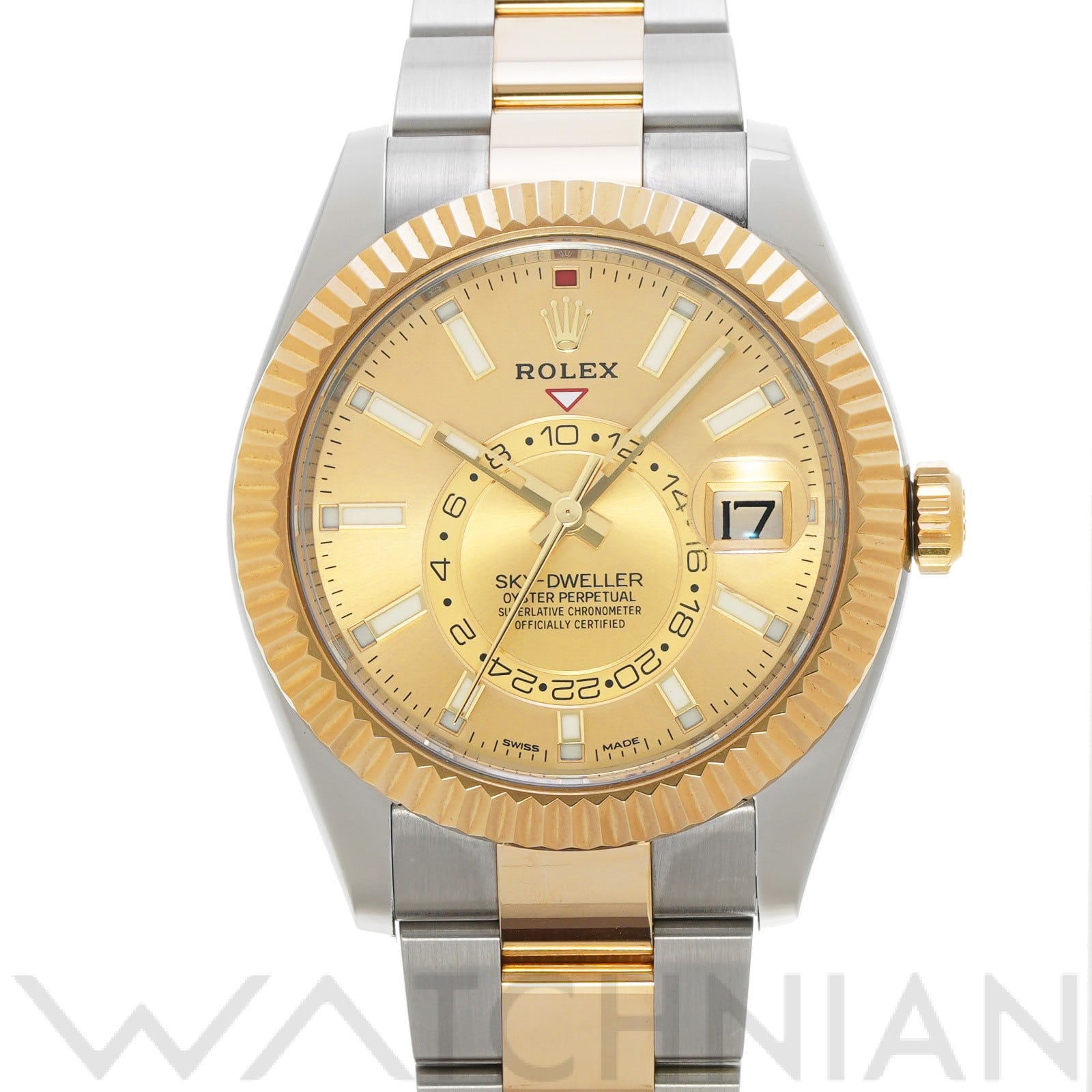 スカイドゥエラー 326933 ランダムシリアル シャンパン ロレックス ROLEX メンズ 【中古】