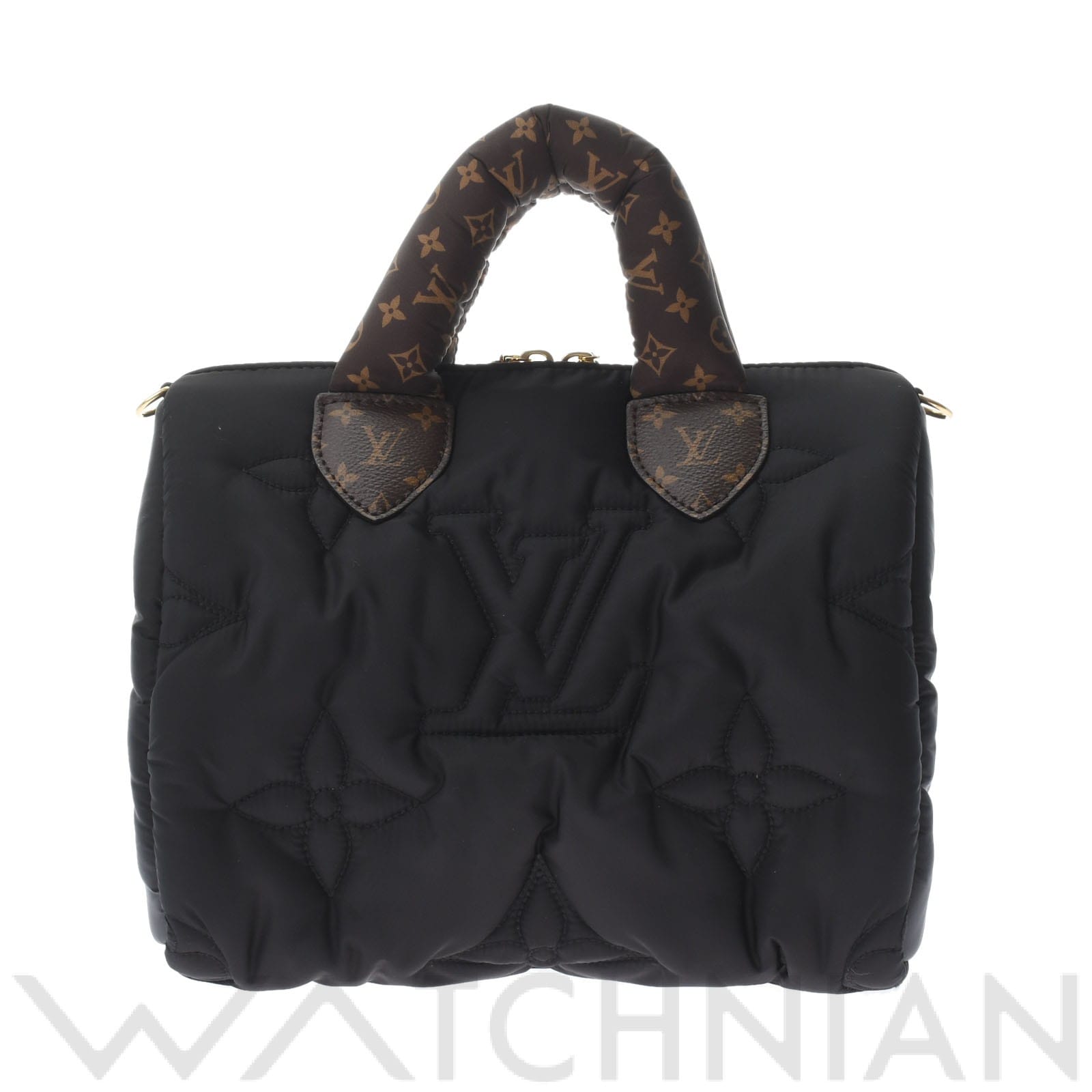 ルイ ヴィトン / LOUIS VUITTON スピーディ バンドリエール 25 LVピロー 2WAY ブラック/ブラウン M59008 リサイクルナイロン レディース バッグ 【未使用】【bag】