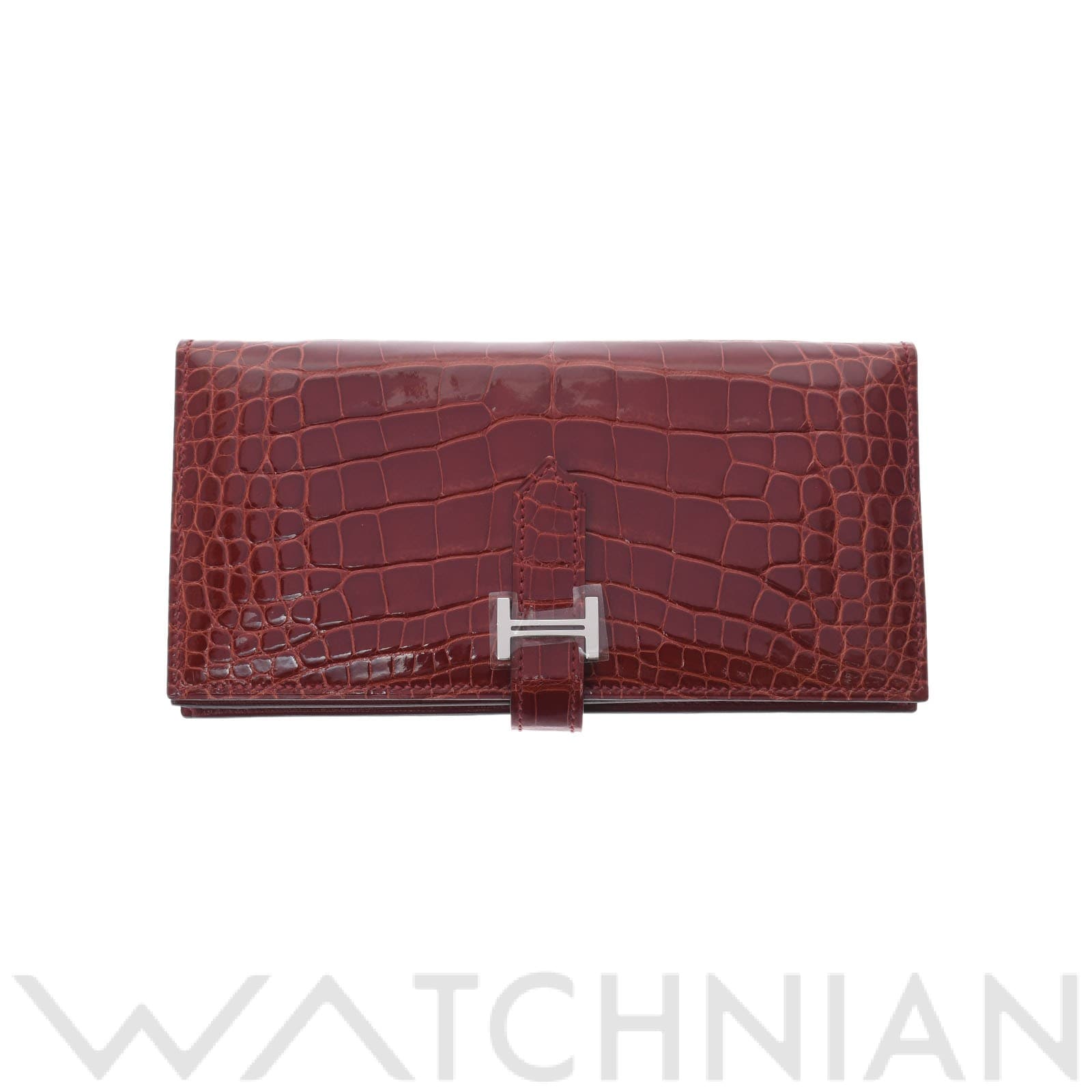 Hermes エルメス Hクレマンス ベアン トープ 長財布