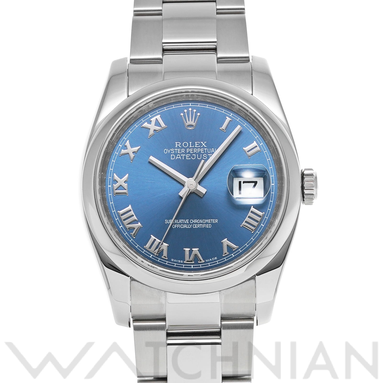 ロレックス デイトジャスト 36 116200 ブルー メンズ 時計 【中古】【wristwatch】