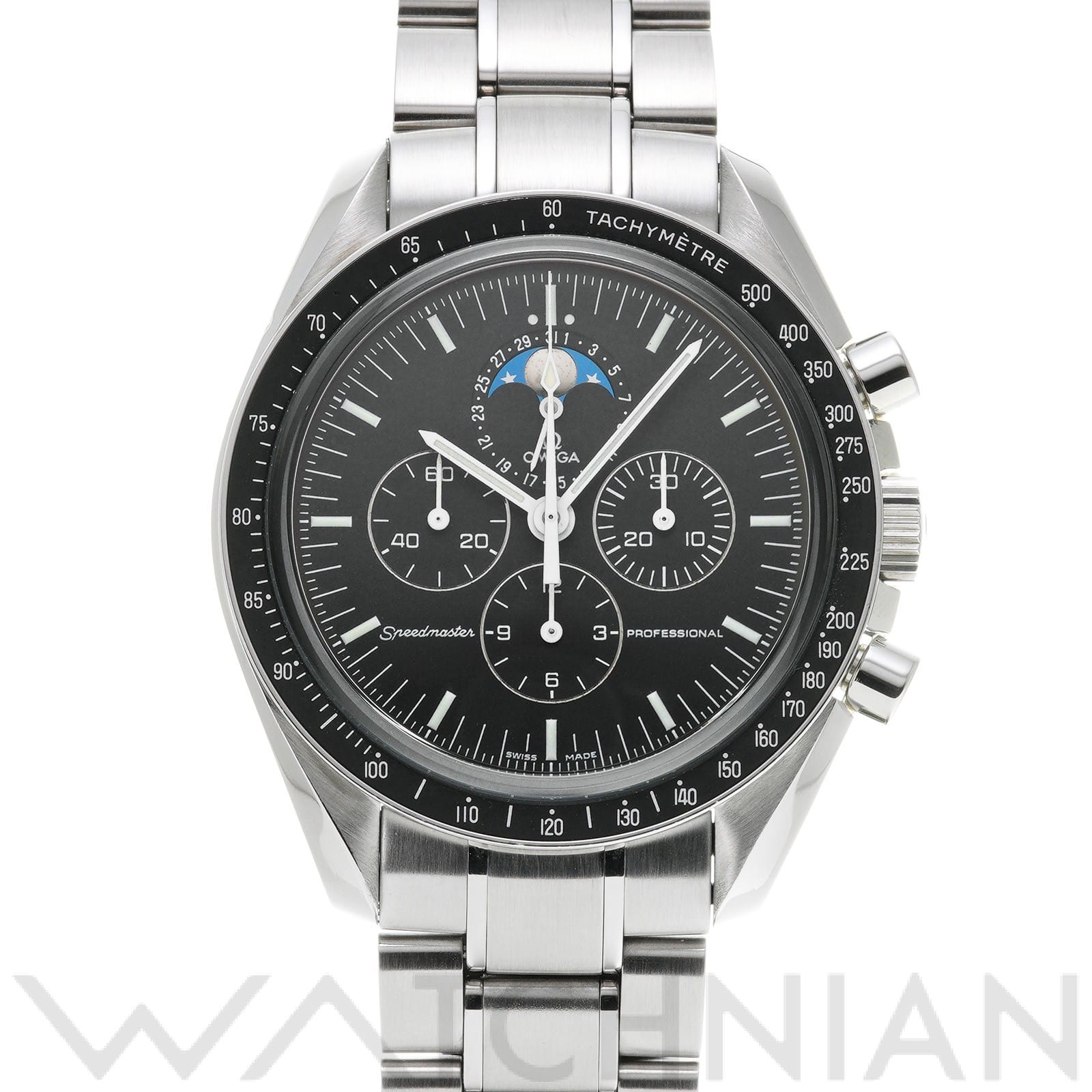 オメガ / OMEGA スピードマスター ムーンウォッチ ムーンフェイズ 3576.50 ブラック メンズ 時計 【中古】【wristwatch】