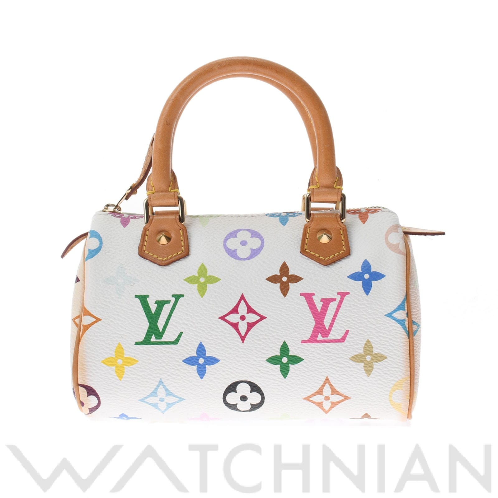 モノグラム ミニ スピーディ マルチカラーブロン M92645 モノグラム・マルチカラー・キャンバス LOUIS VUITTON ルイ ヴィトン レディース 【中古】