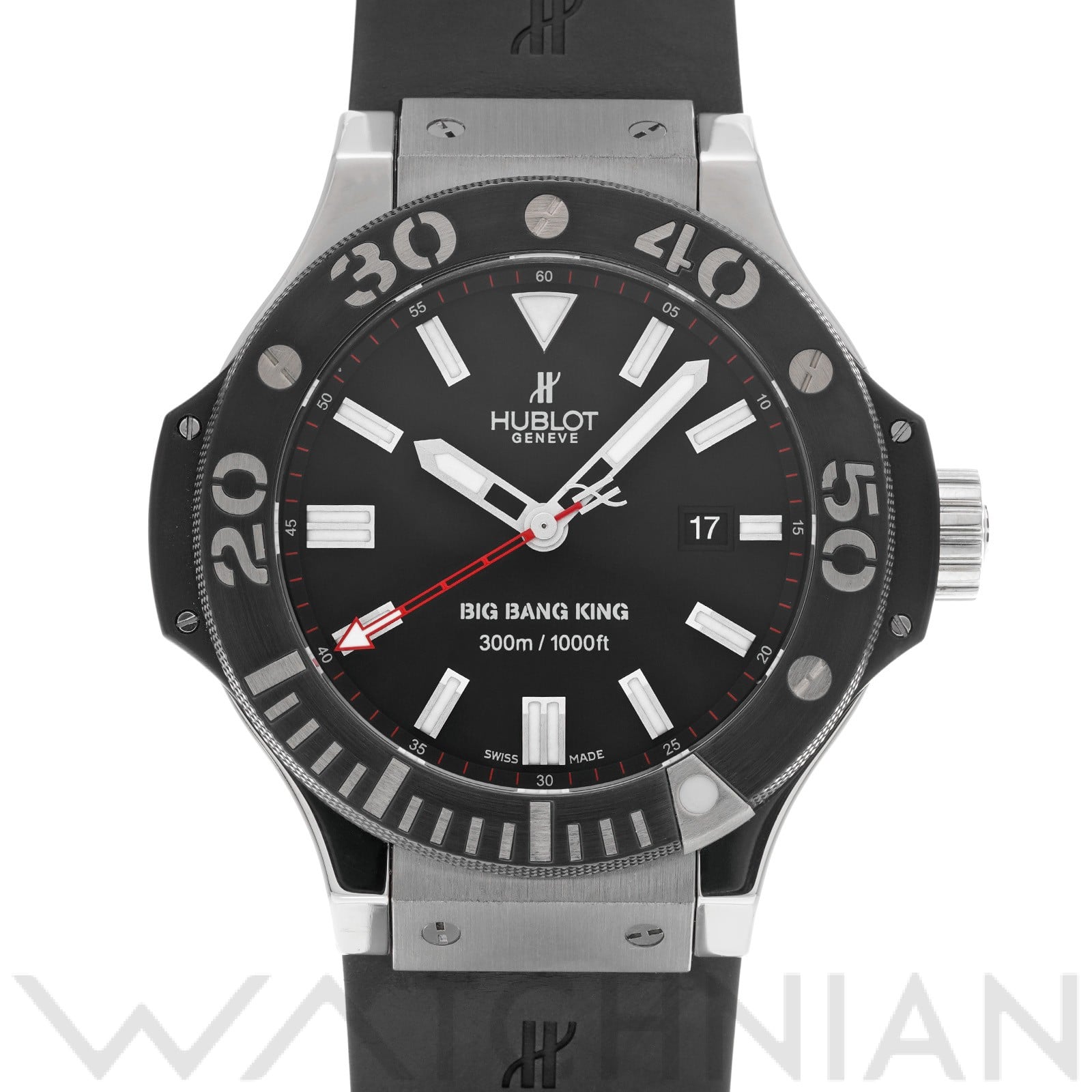 ビッグバン キング パラジウム 322.LM.100.RX ブラック ウブロ HUBLOT メンズ 【中古】