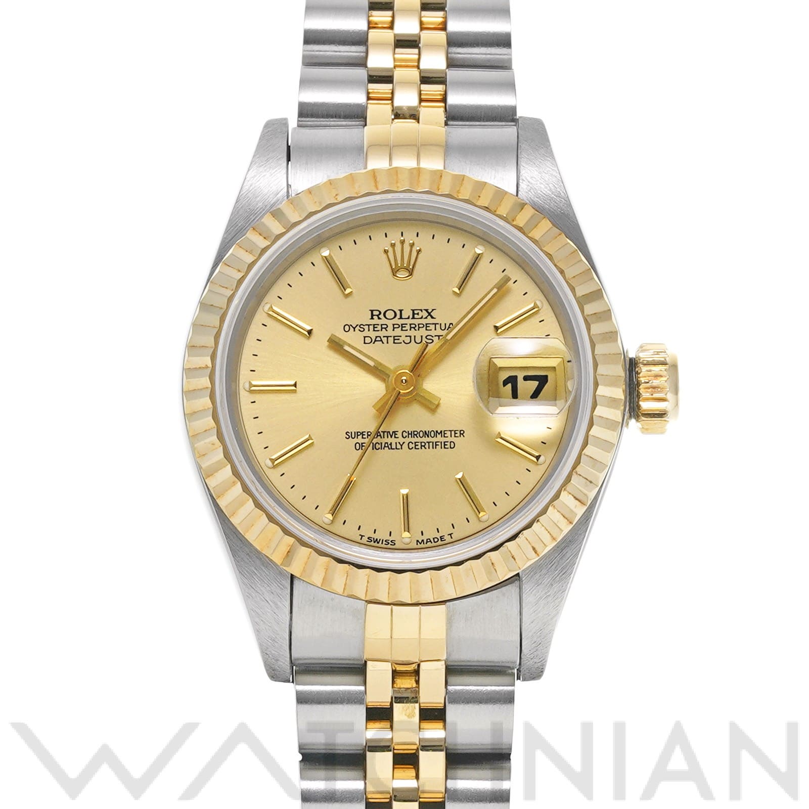 ロレックス デイトジャスト 69173 シャンパン レディース 時計 【中古】【wristwatch】