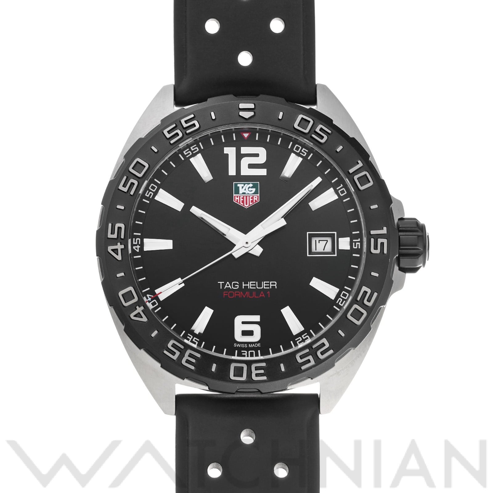 フォーミュラ1 クォーツ WAZ1110.FT8023 ブラック タグホイヤー TAG HEUER メンズ 【中古】