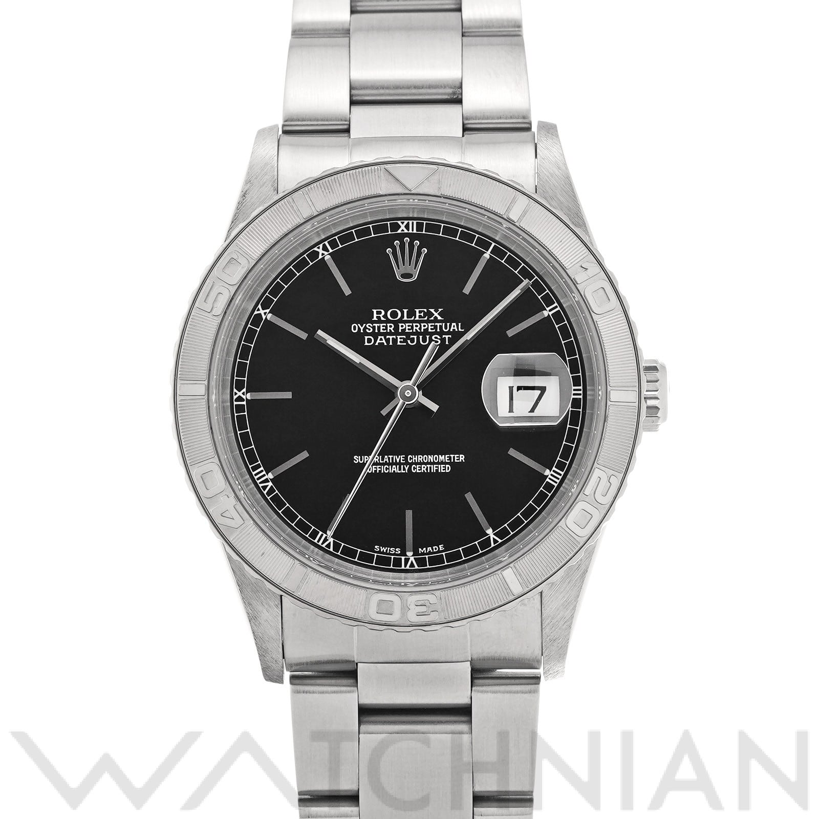 ロレックス デイトジャスト サンダーバード 16264 ブラック メンズ 時計 【中古】【wristwatch】