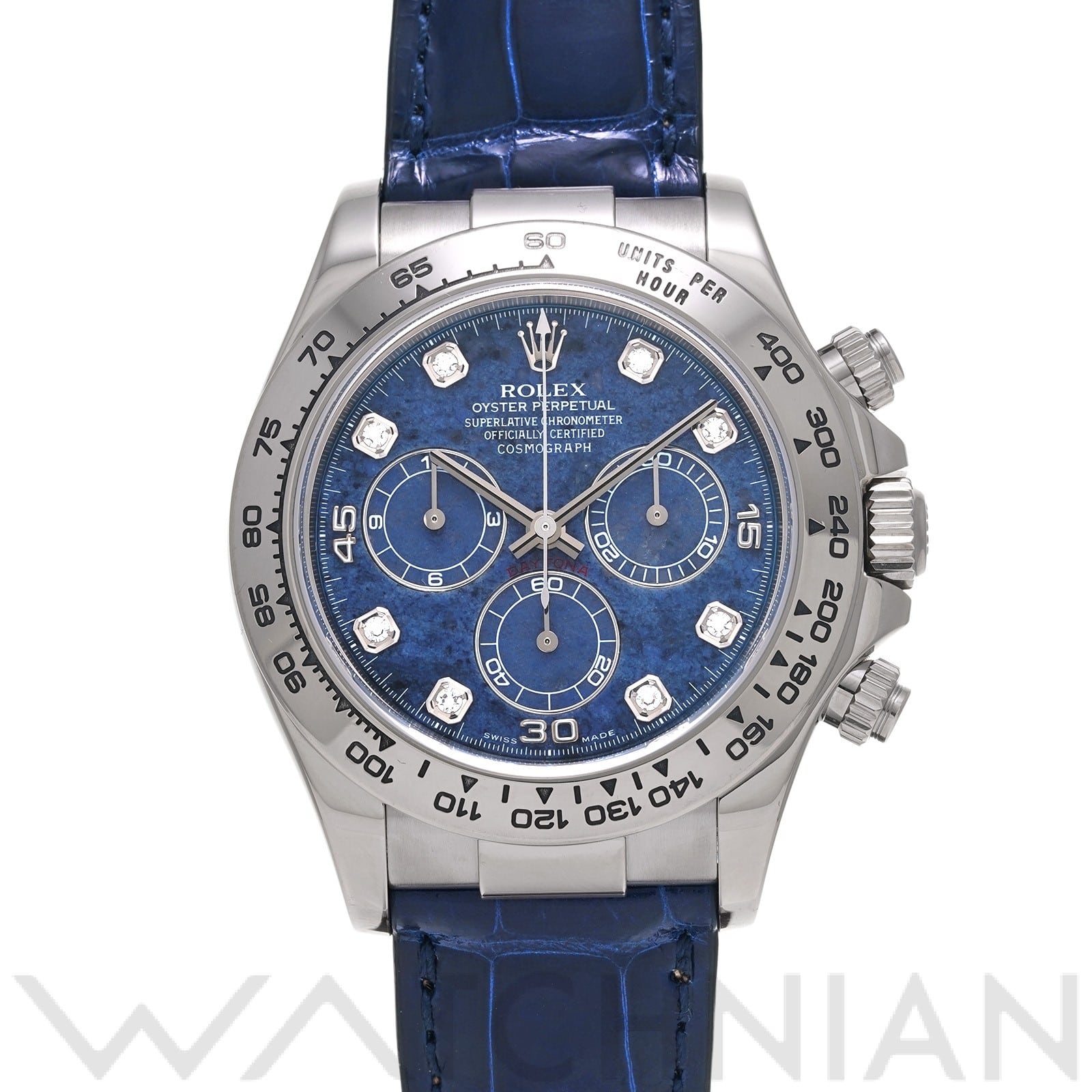 ロレックス コスモグラフ デイトナ 116519G ソーダライト/ダイヤモンド メンズ 時計 【中古】【wristwatch】