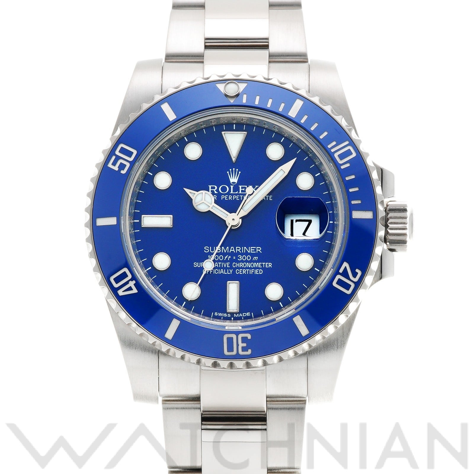 サブマリーナ デイト 116619LB ランダムシリアル ブルー ロレックス ROLEX メンズ 【中古】