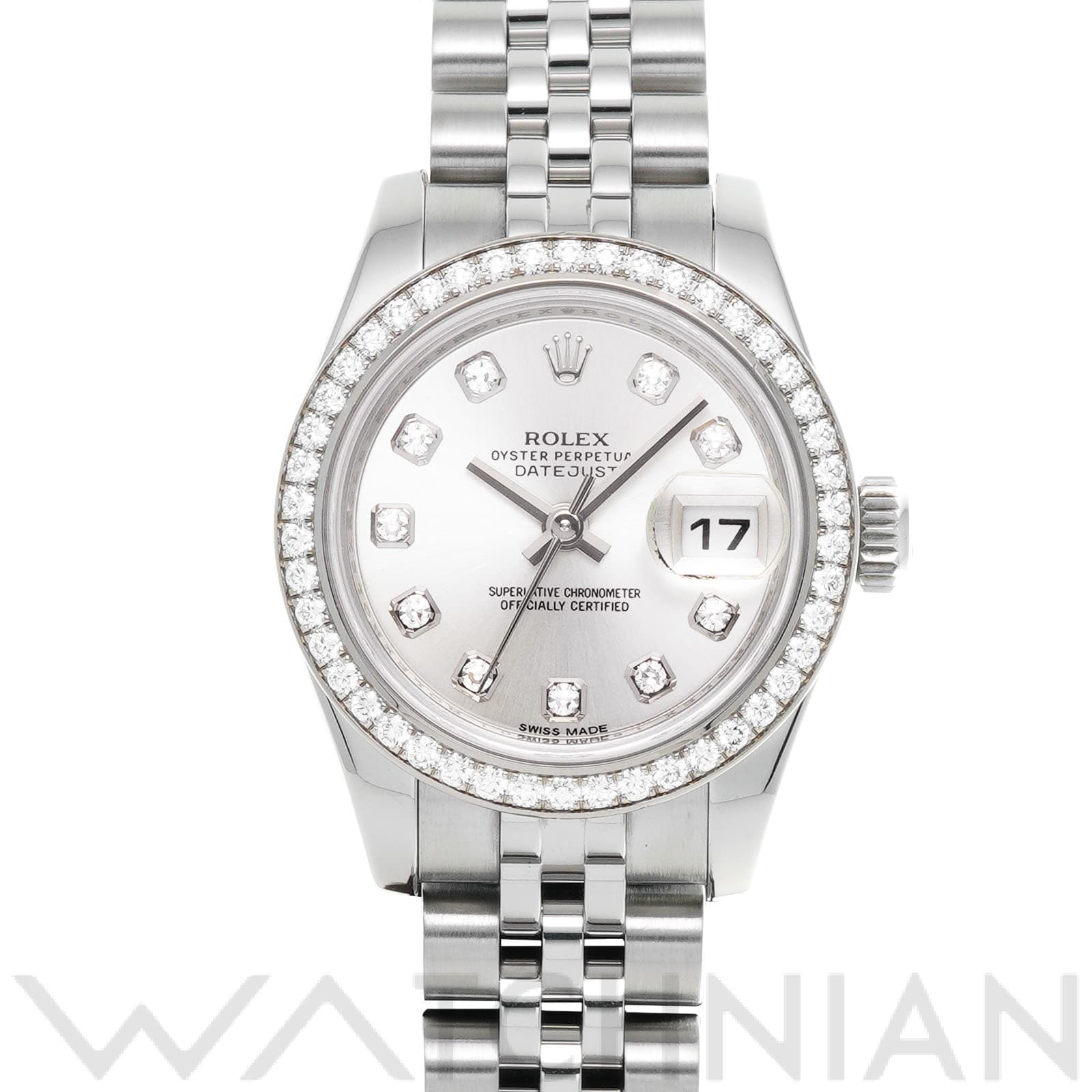 ロレックス レディ デイトジャスト 26 179384G シルバー/ダイヤモンド レディース 時計 【中古】【wristwatch】
