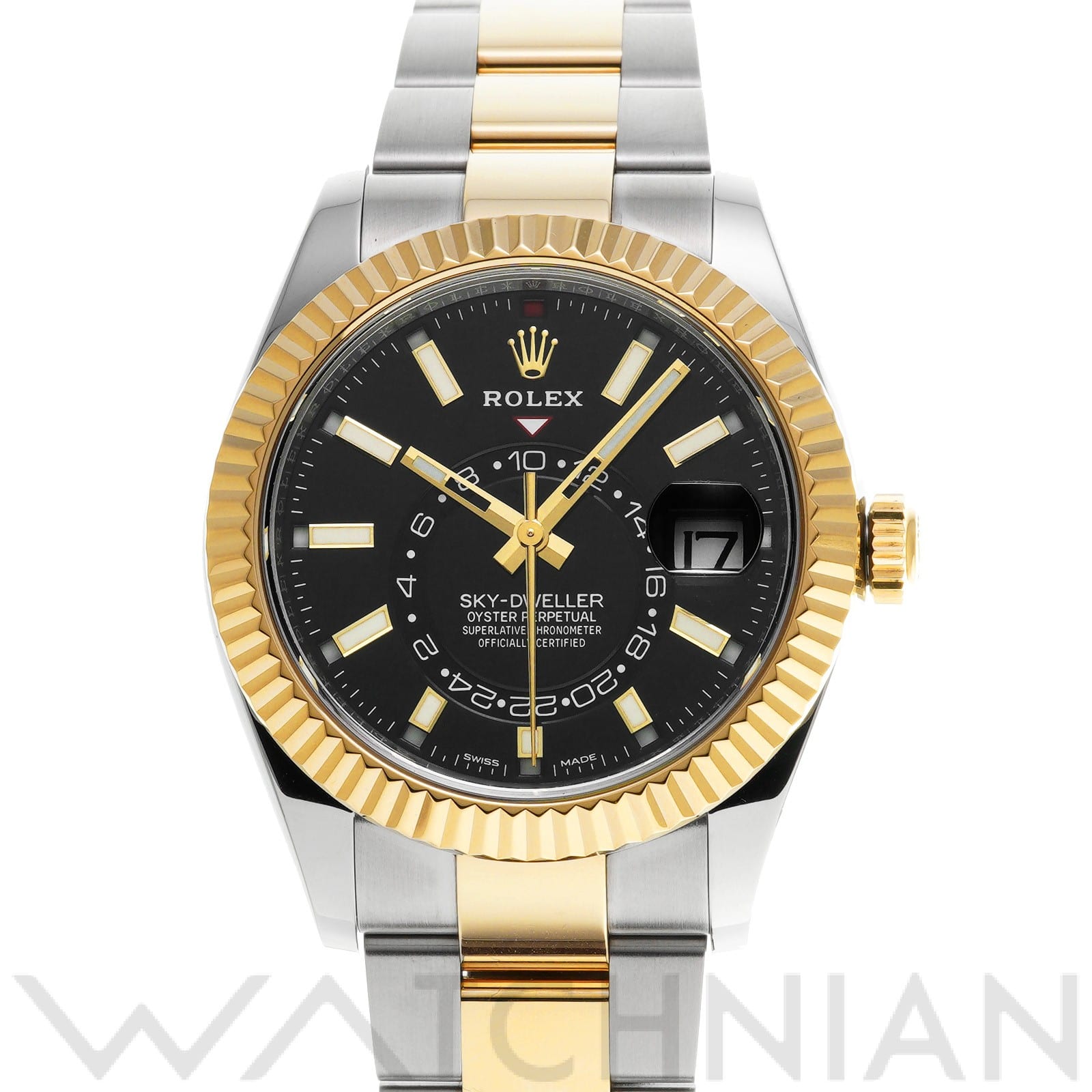 スカイドゥエラー 326933 ランダムシリアル ブライトブラック ロレックス ROLEX メンズ 【中古】