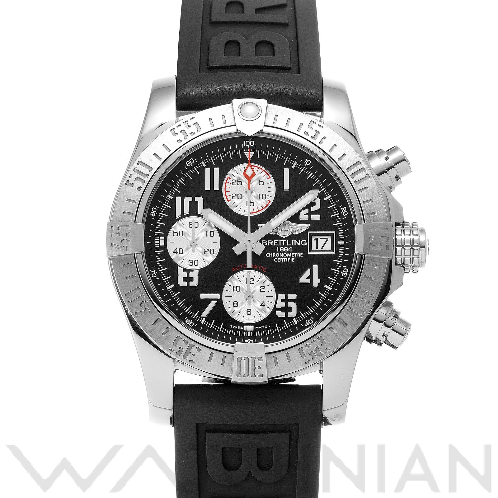 アベンジャーII A1338111/BC33 ブラック ブライトリング BREITLING メンズ 【中古】