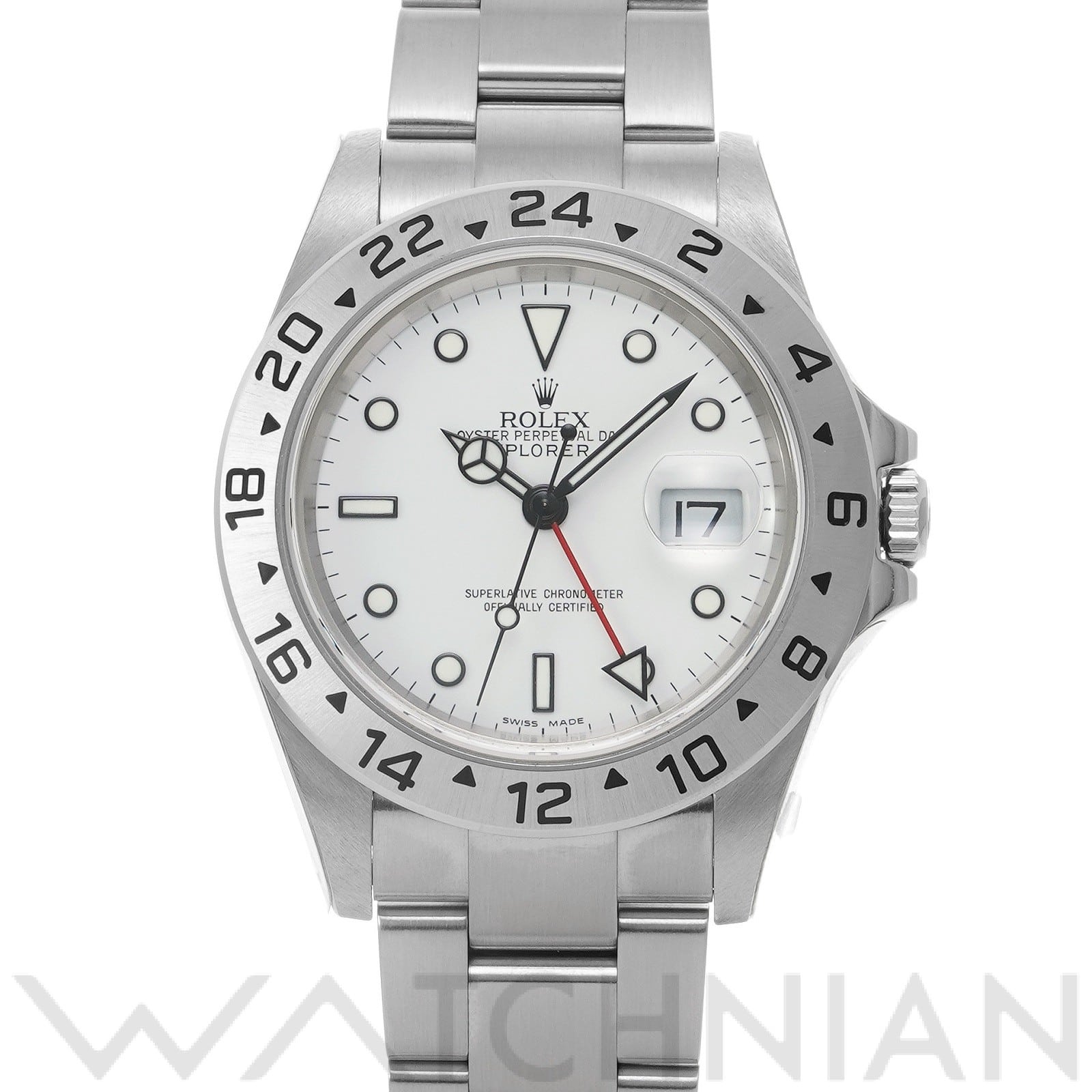 ロレックス エクスプローラーII 16570 ホワイト メンズ 時計 【中古】【wristwatch】