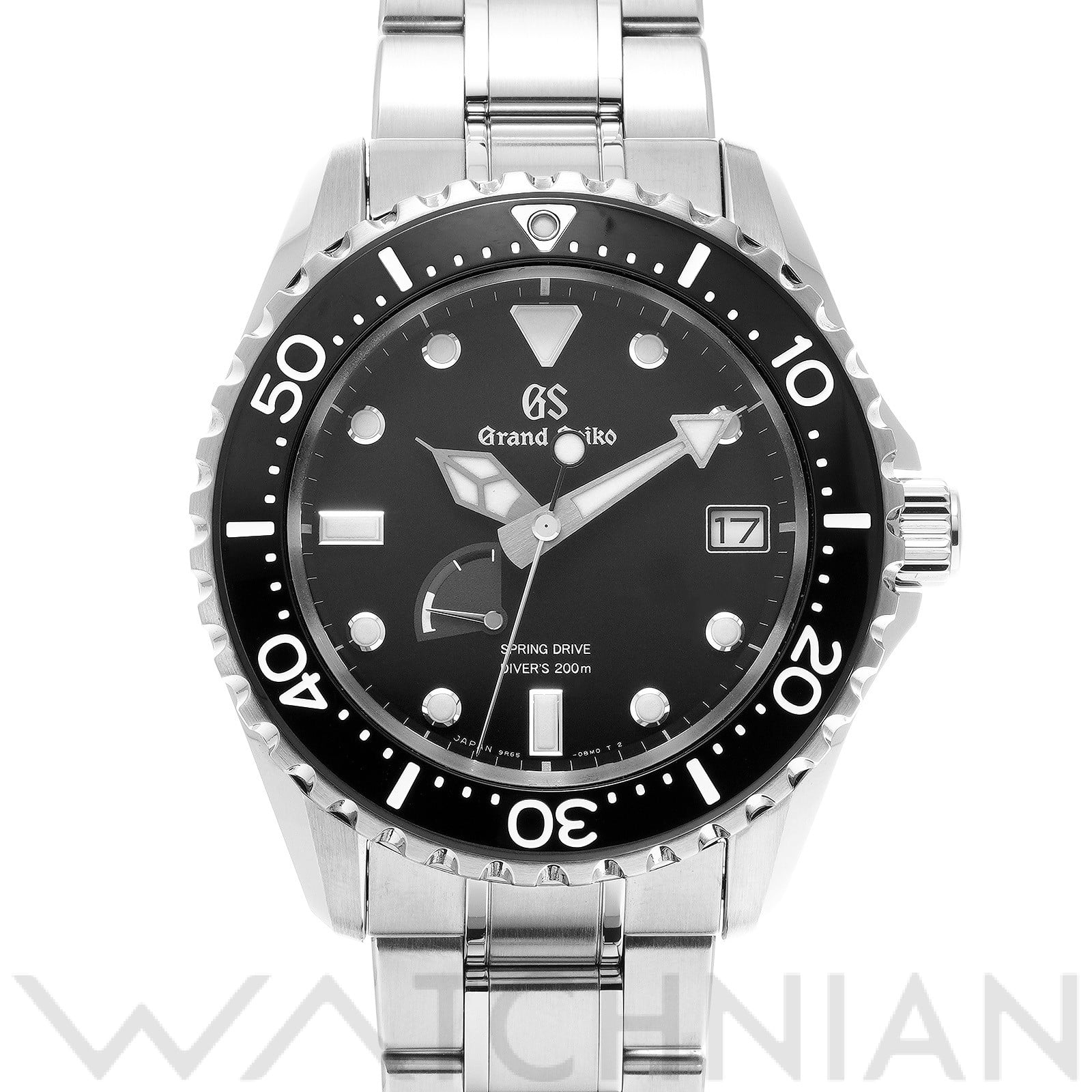 グランドセイコー / Grand Seiko スポーツコレクション スプリングドライブ ダイバーズウォッチ SBGA229 ブラック メンズ 時計 【中古】【wristwatch】