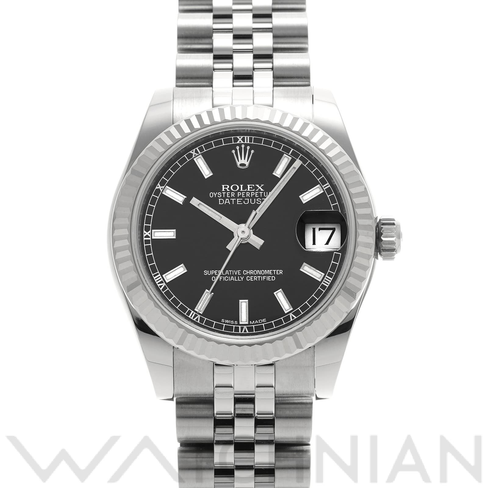 デイトジャスト 31 178274 ランダムシリアル ブラック ロレックス ROLEX ユニセックス 【中古】