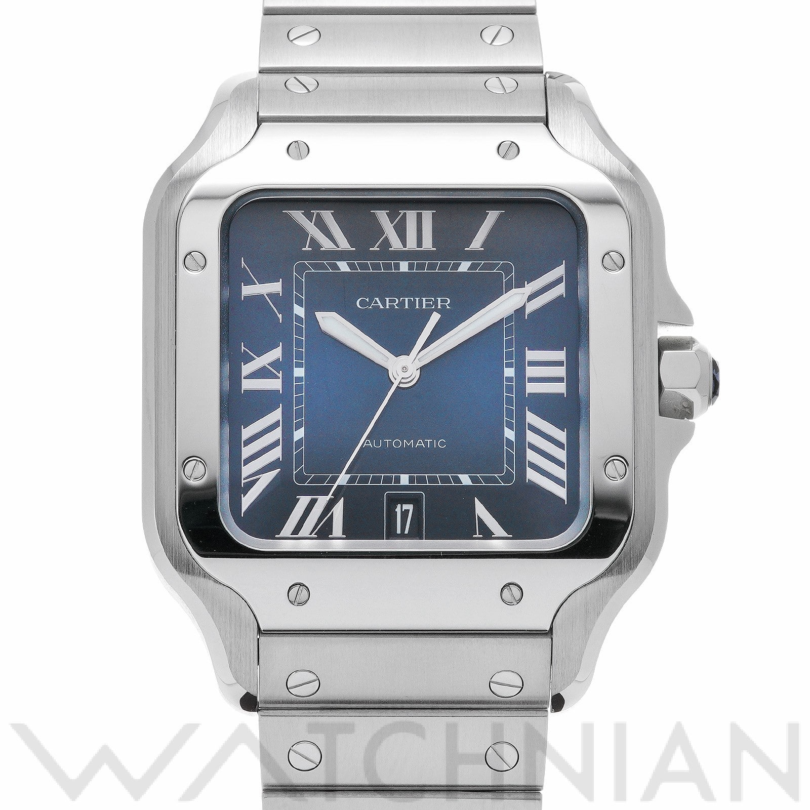 カルティエ / CARTIER サントス ドゥ カルティエ LM WSSA0030 ブルー・グラデーション メンズ 時計 【中古】【wristwatch】
