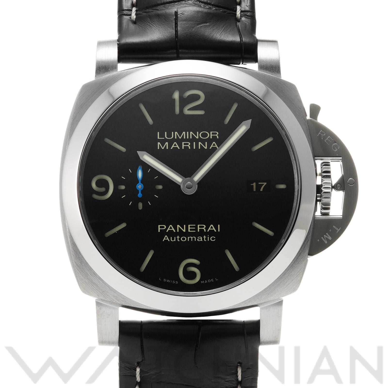 ルミノールマリーナ 1950 3デイズ アッチャイオ PAM01312 W番(2020年製造) ブラック パネライ OFFICINE PANERAI メンズ 【中古】
