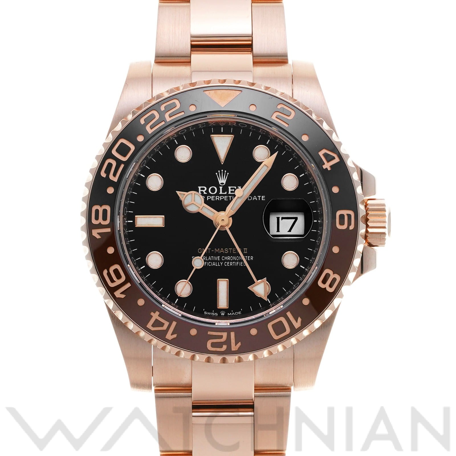 GMTマスターII 126715CHNR ランダムシリアル ブラック ロレックス ROLEX メンズ 【中古】