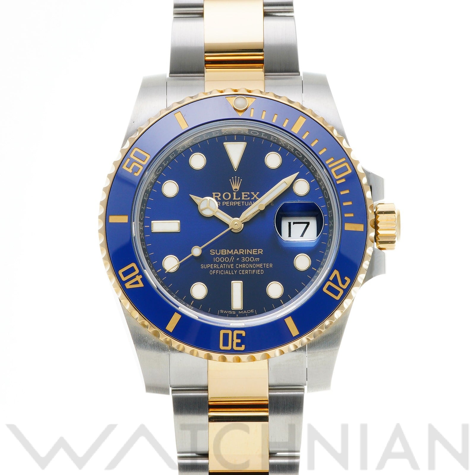 サブマリーナ デイト 116613LB ランダムシリアル ブルー ロレックス ROLEX メンズ 【中古】