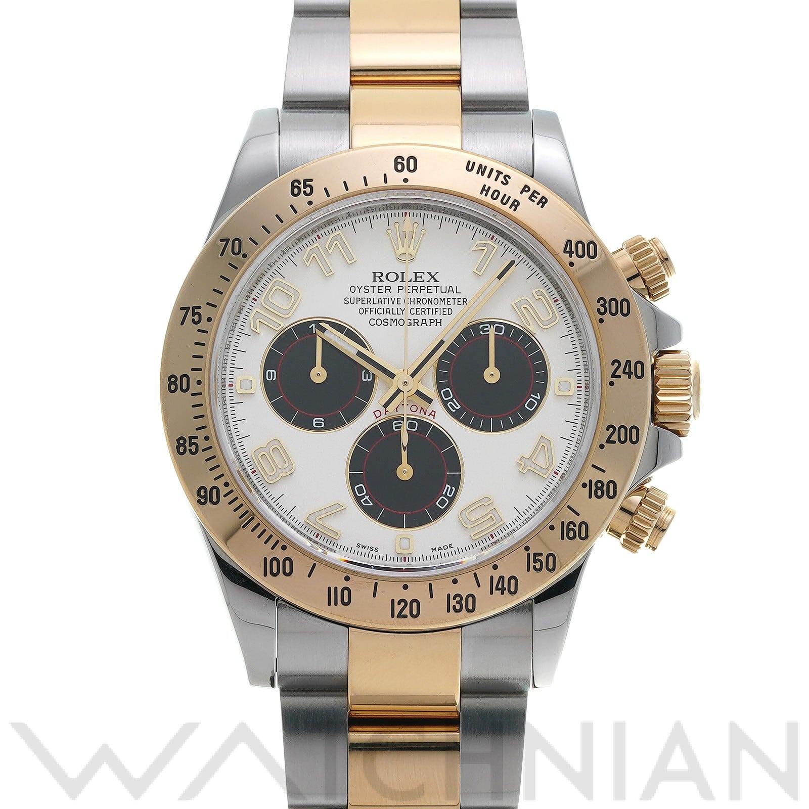 ロレックス コスモグラフ デイトナ 116523 アイボリー/ブラック メンズ 時計 【中古】【wristwatch】