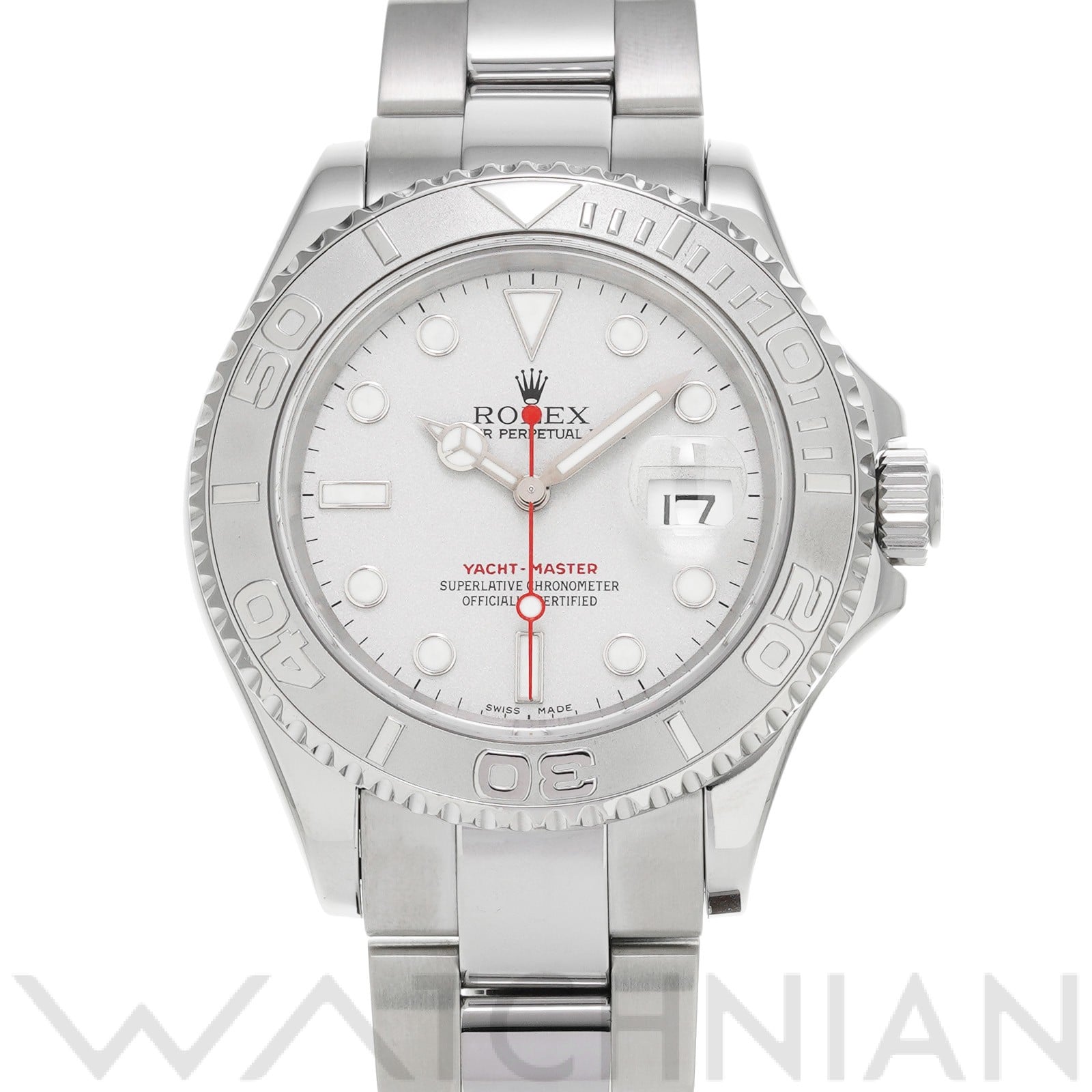 ヨットマスター ロレジウム 16622 F番(2003年頃製造) グレー ロレックス ROLEX メンズ 【中古】