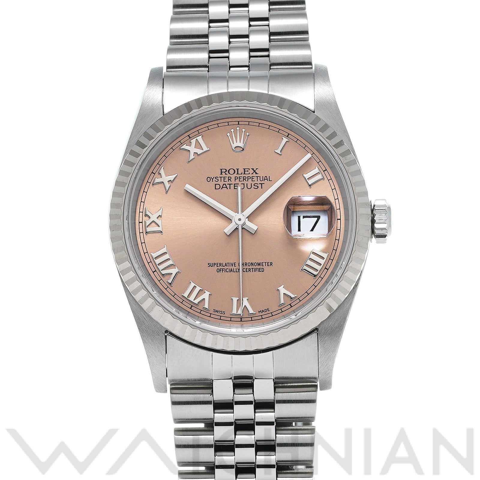 ロレックス デイトジャスト 16234 ピンク メンズ 時計 【中古】【wristwatch】