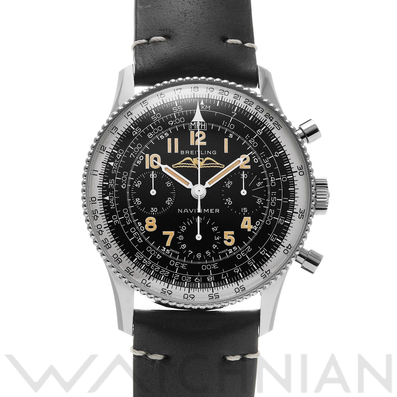ナビタイマー REF. 806 1959 リ・エディション AB0910371B1X1 ブラック ブライトリング BREITLING メンズ 【中古】