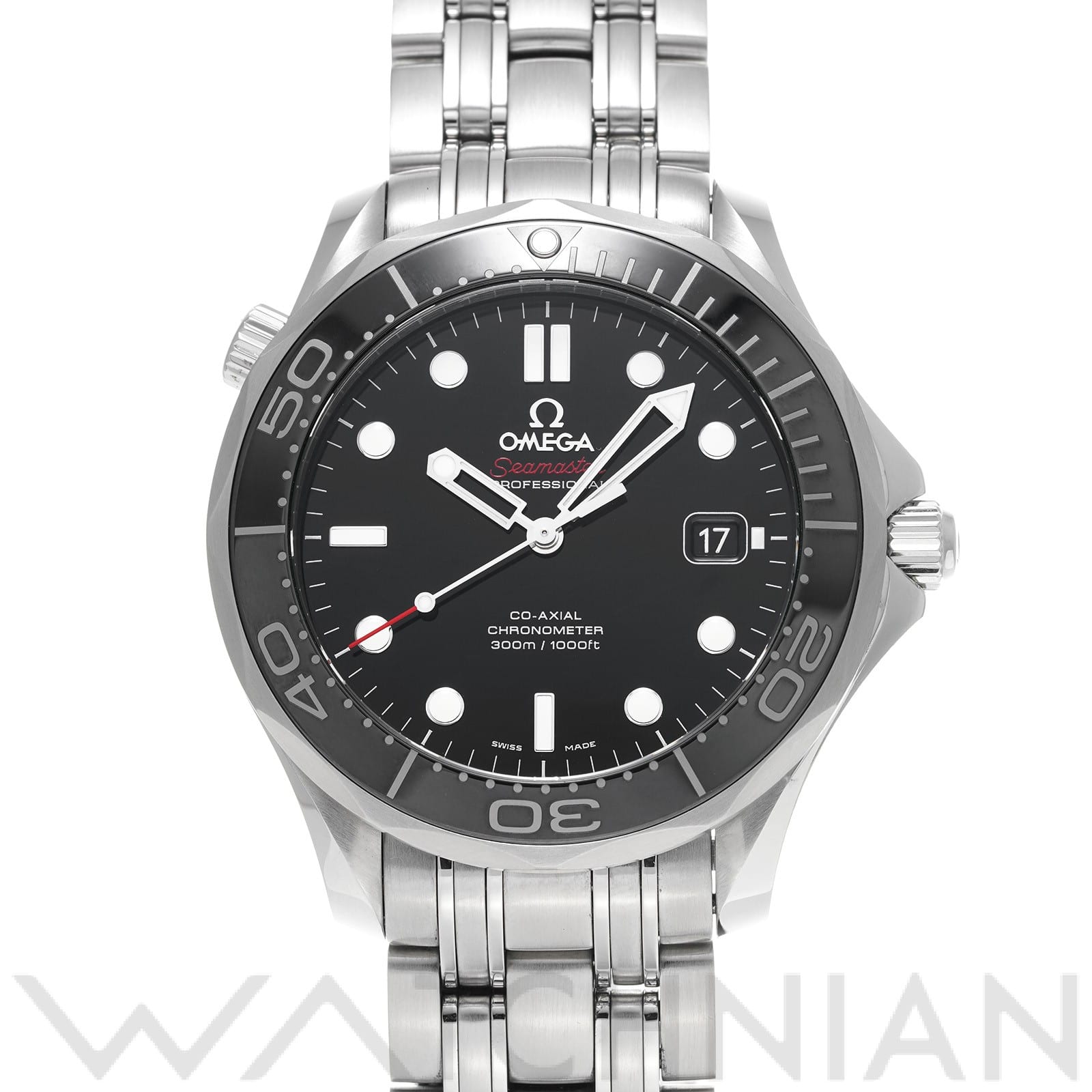 オメガ / OMEGA シーマスター ダイバー300 コーアクシャル 212.30.41.20.01.003 ブラック メンズ 時計 【中古】【wristwatch】