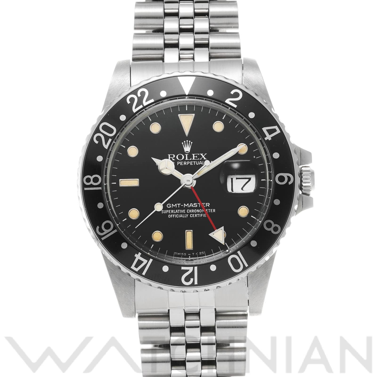 GMTマスター 16750 84番台(1983年頃製造) ブラック ロレックス ROLEX メンズ 【中古】