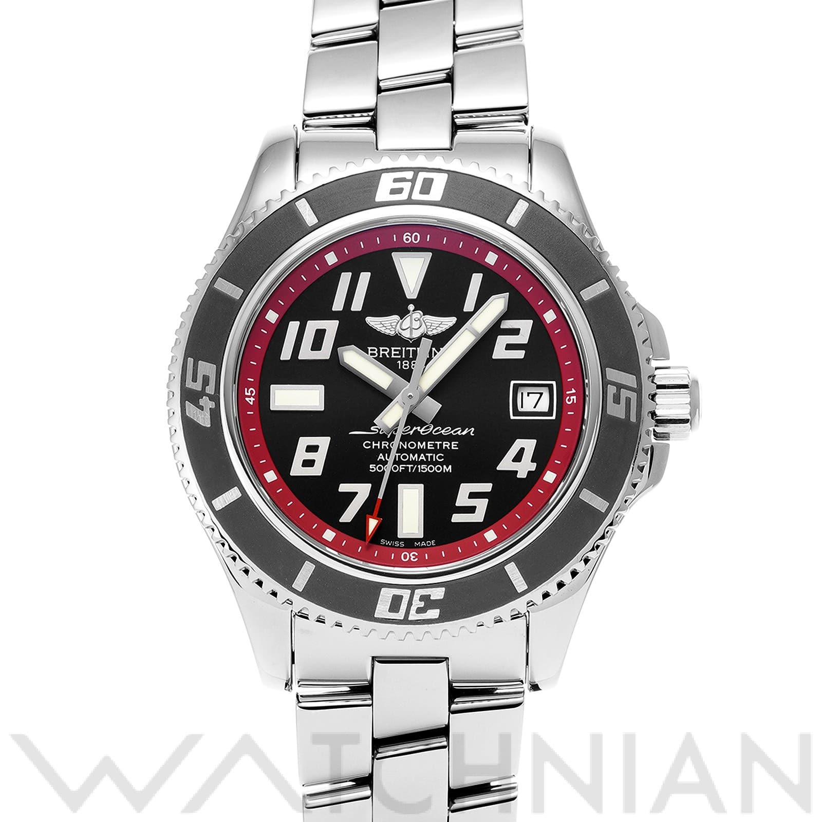 ブライトリング / BREITLING スーパーオーシャン 42 A187B31PRS ブラック メンズ 時計 【中古】【wristwatch】
