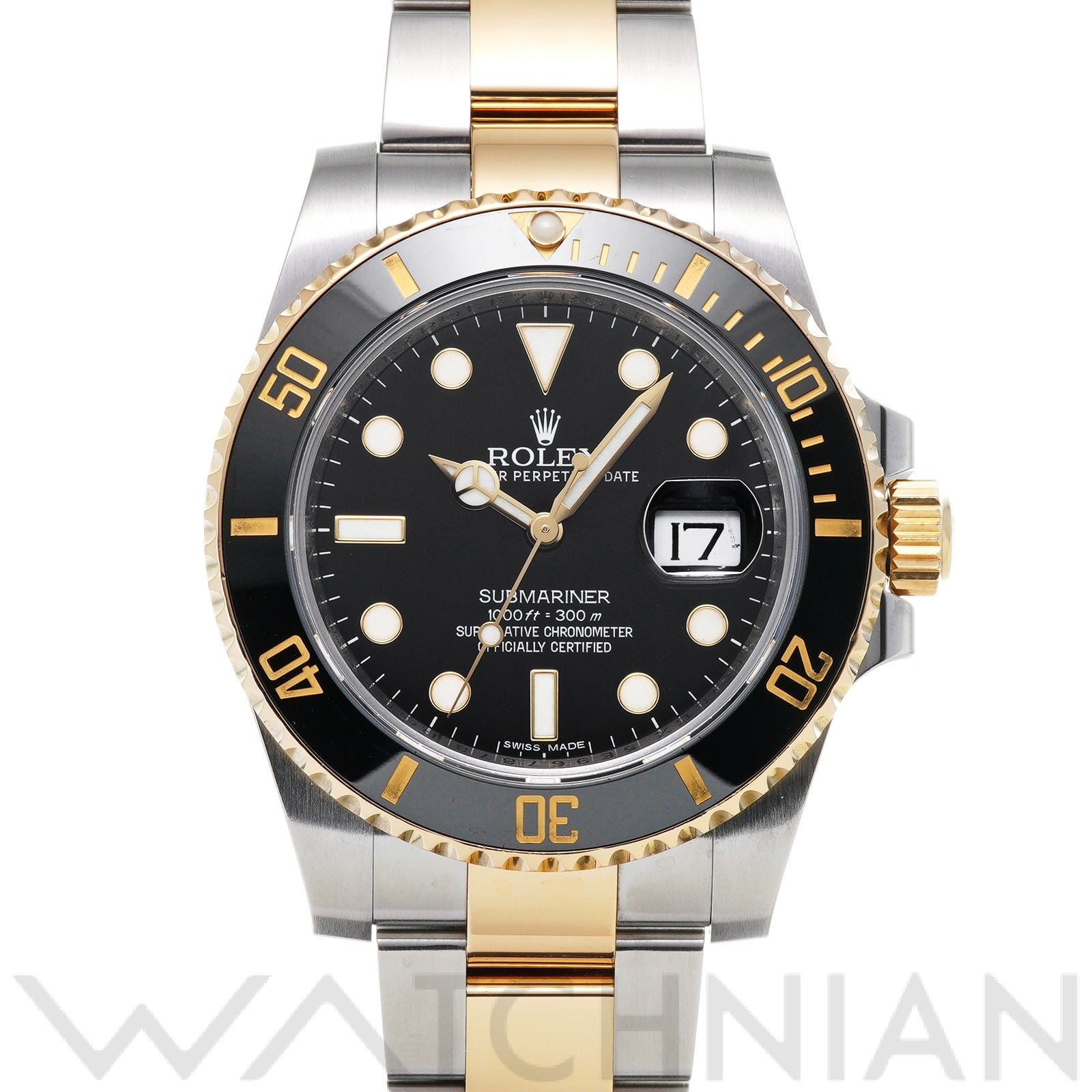 サブマリーナ デイト 116613LN ランダムシリアル ブラック ロレックス ROLEX メンズ 【中古】