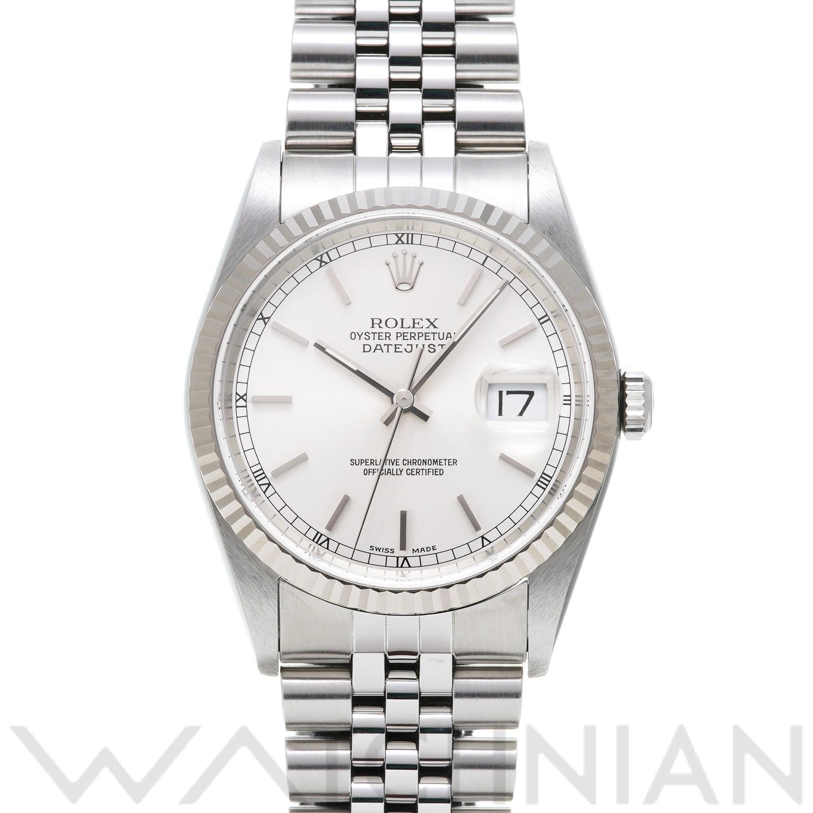 ロレックス デイトジャスト 16234 シルバー メンズ 時計 【中古】【wristwatch】