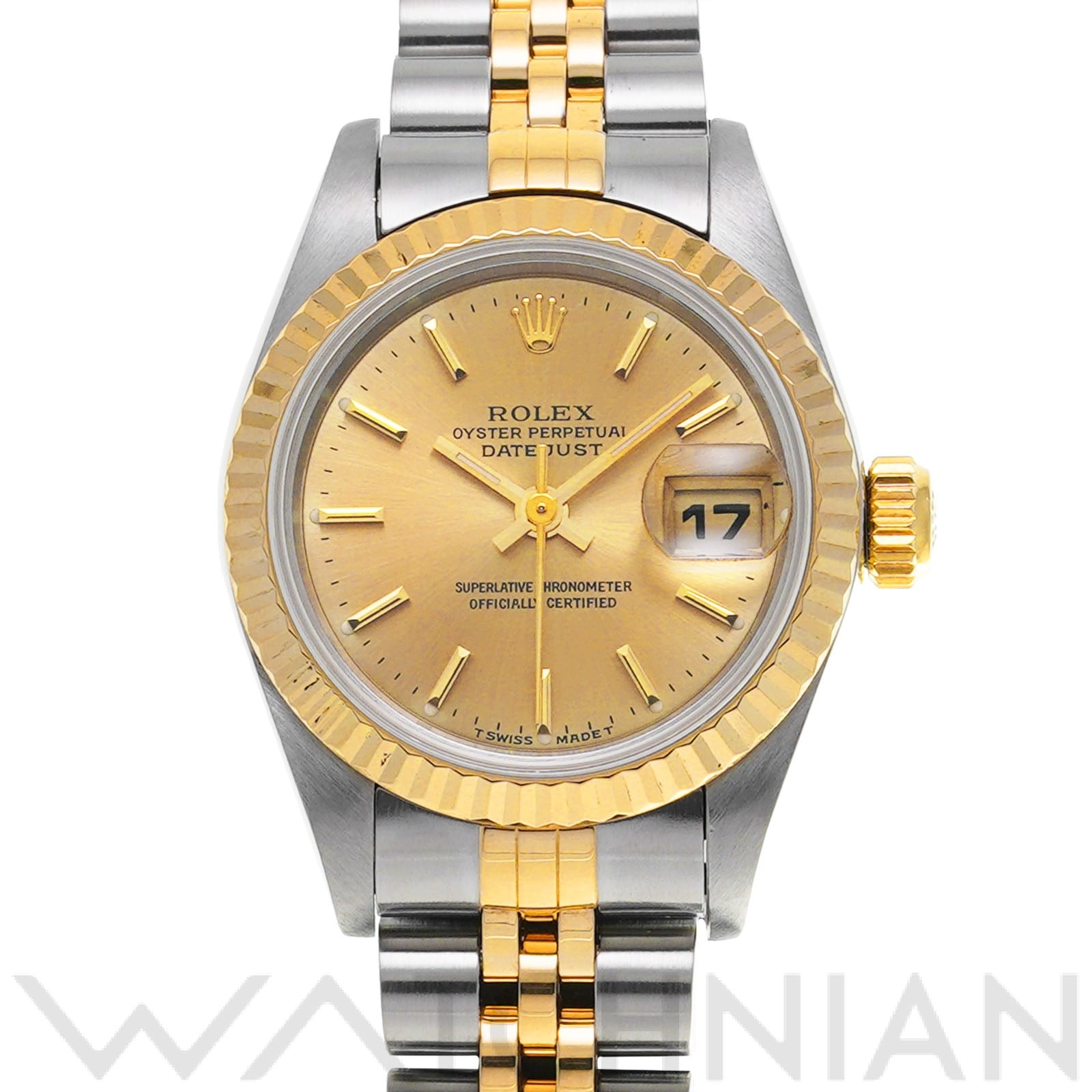 ロレックス デイトジャスト 69173 シャンパン レディース 時計 【中古】【wristwatch】