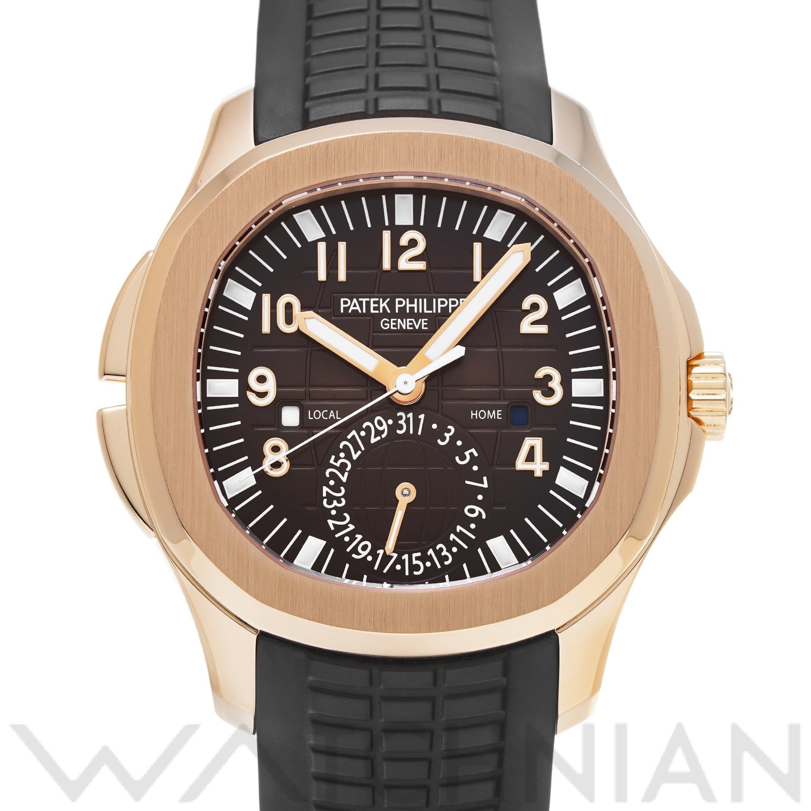 アクアノート トラベルタイム 5164R-001 ブラウン・エンボス パテック フィリップ PATEK PHILIPPE メンズ 【中古】
