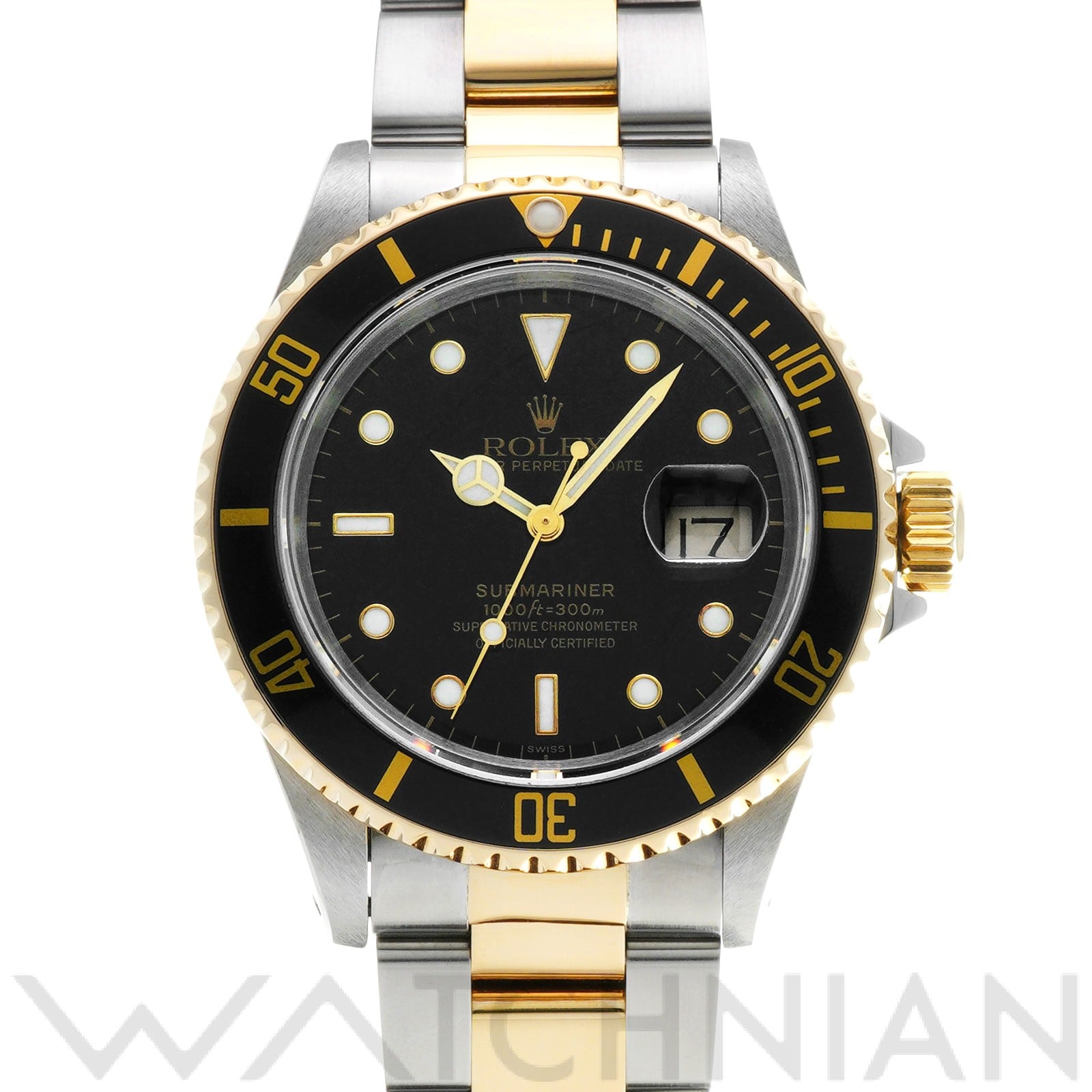 サブマリーナ デイト 16613 A番(1999年頃製造) ブラック ロレックス ROLEX メンズ 【中古】