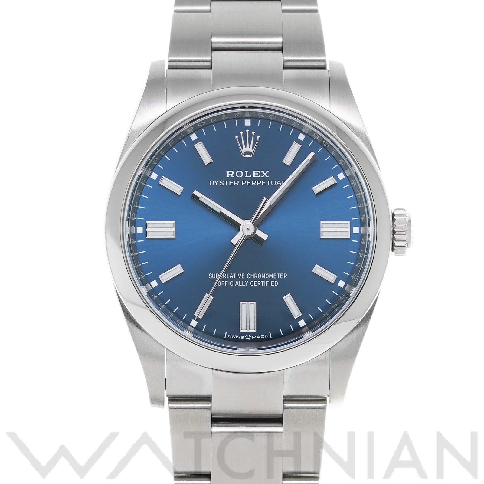 ロレックス オイスターパーペチュアル 36 126000 ブライトブルー メンズ 時計 【中古】【wristwatch】