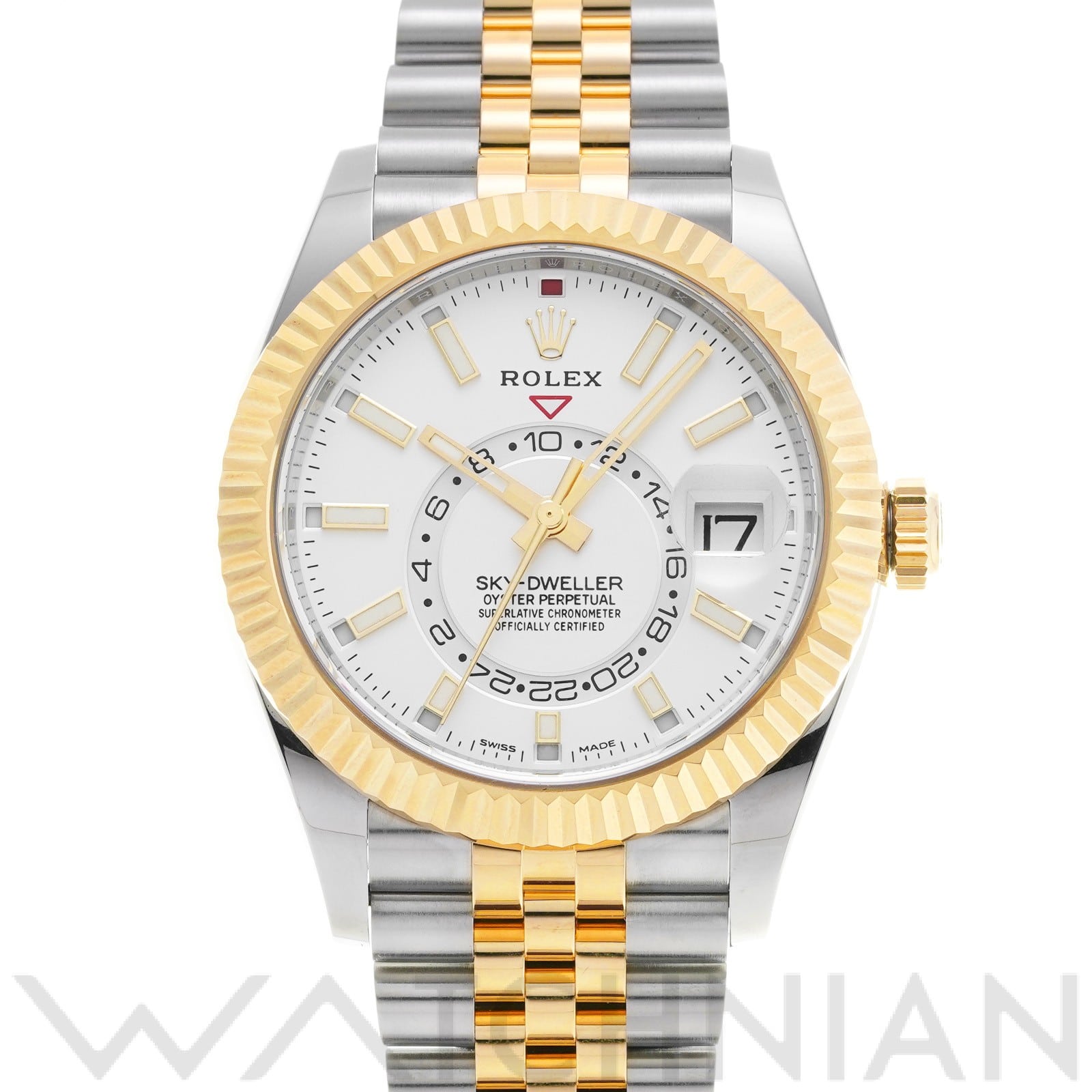スカイドゥエラー 326933 ランダムシリアル ホワイト ロレックス ROLEX メンズ 【中古】